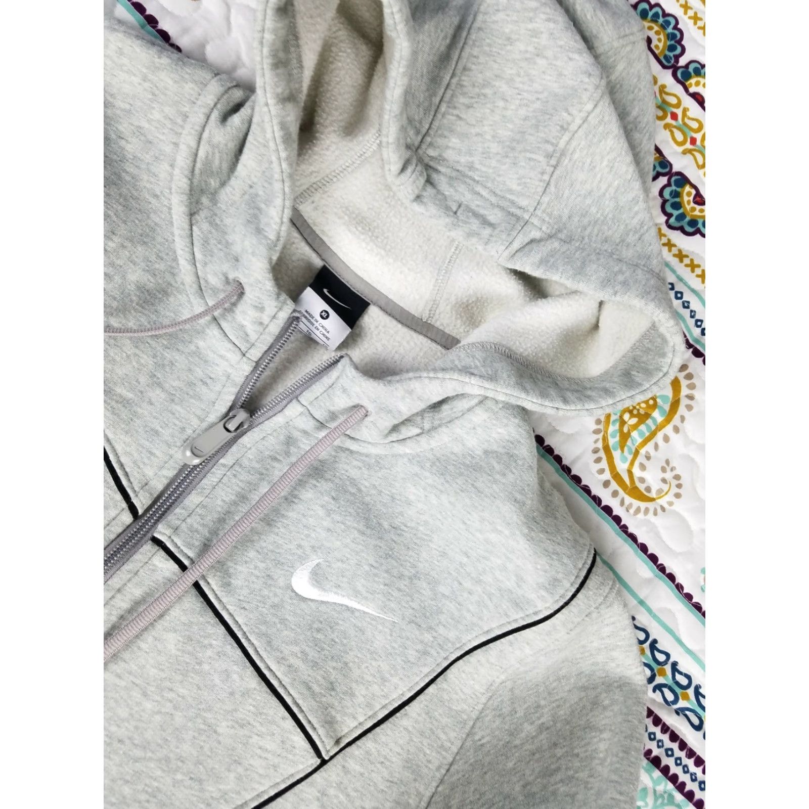 Nike VINTAGE Nike Air Heather Gray Full Zip Hoodie Sweatshirt Mens XL Size US XL / EU 56 / 4 - 3 Thumbnail
