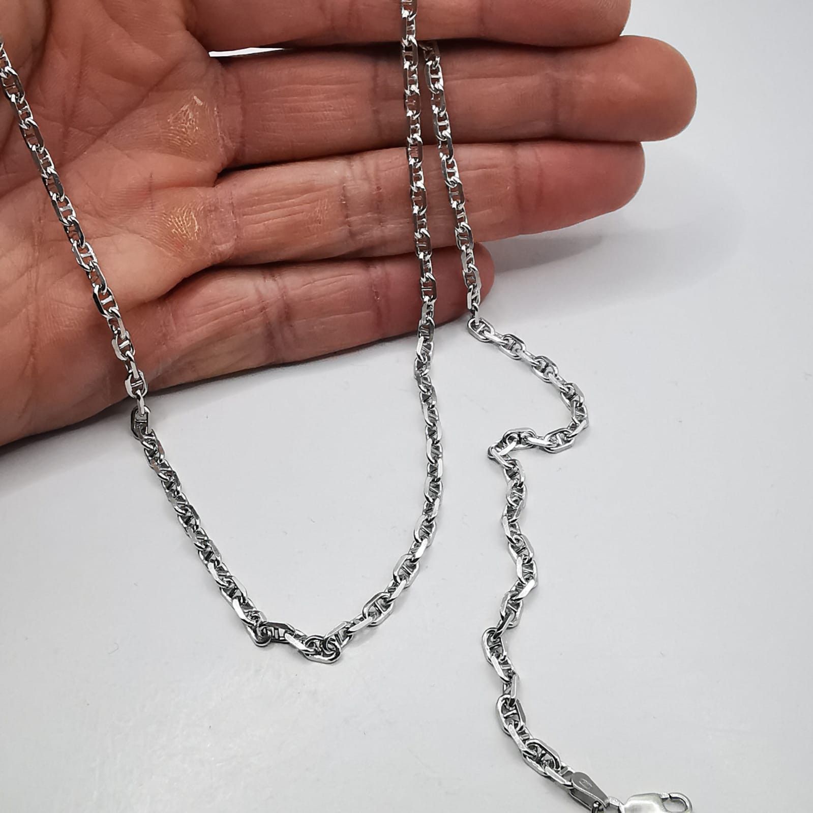 Sterling Silver Vintage Chain Necklece,925 Sterling Silver,Signed , 14,16g Size ONE SIZE - 8 Thumbnail