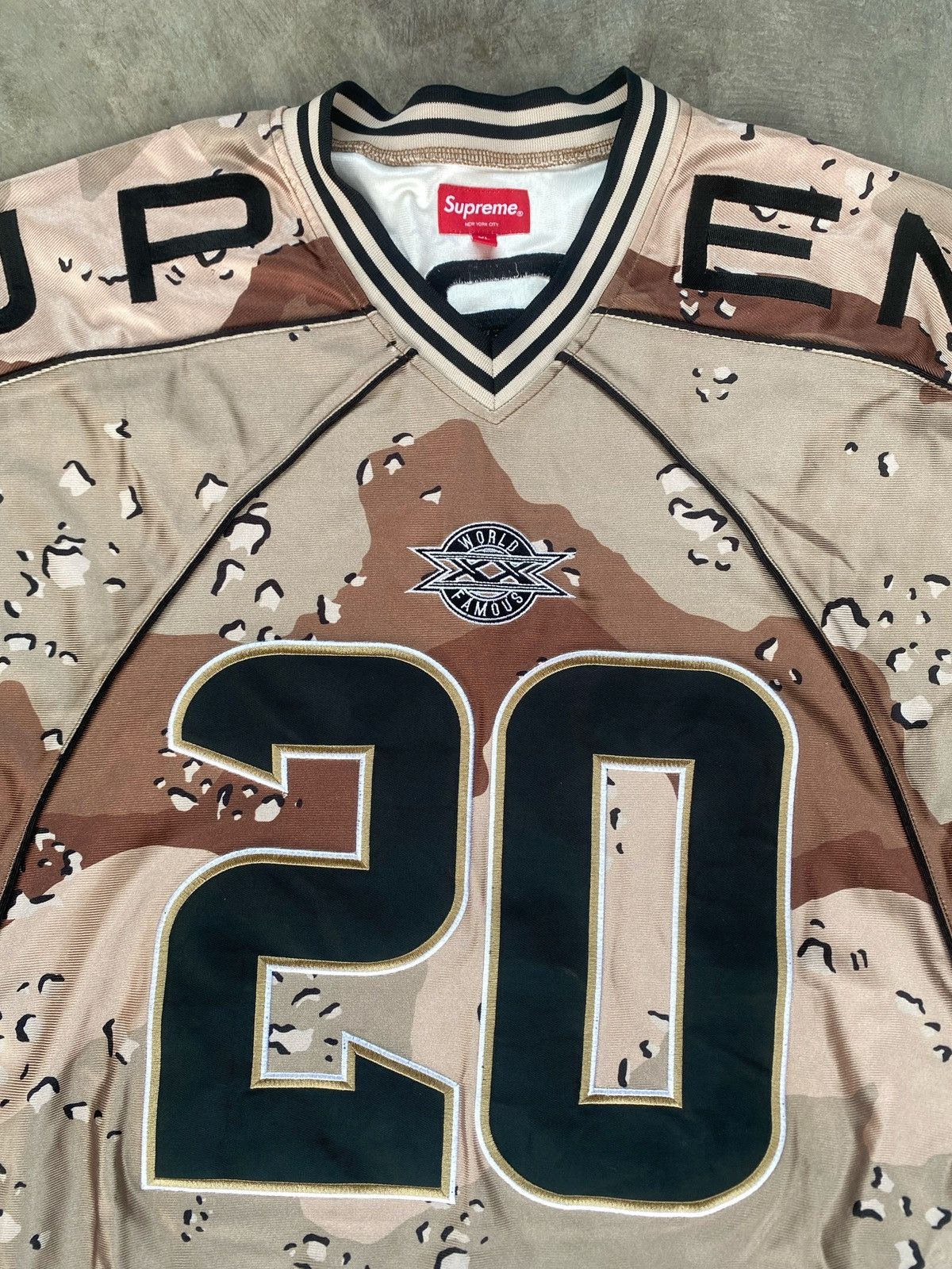 Supreme Supreme Paneled Jersey Chocolate Chip Camo Size US XL / EU 56 / 4 - 3 Thumbnail