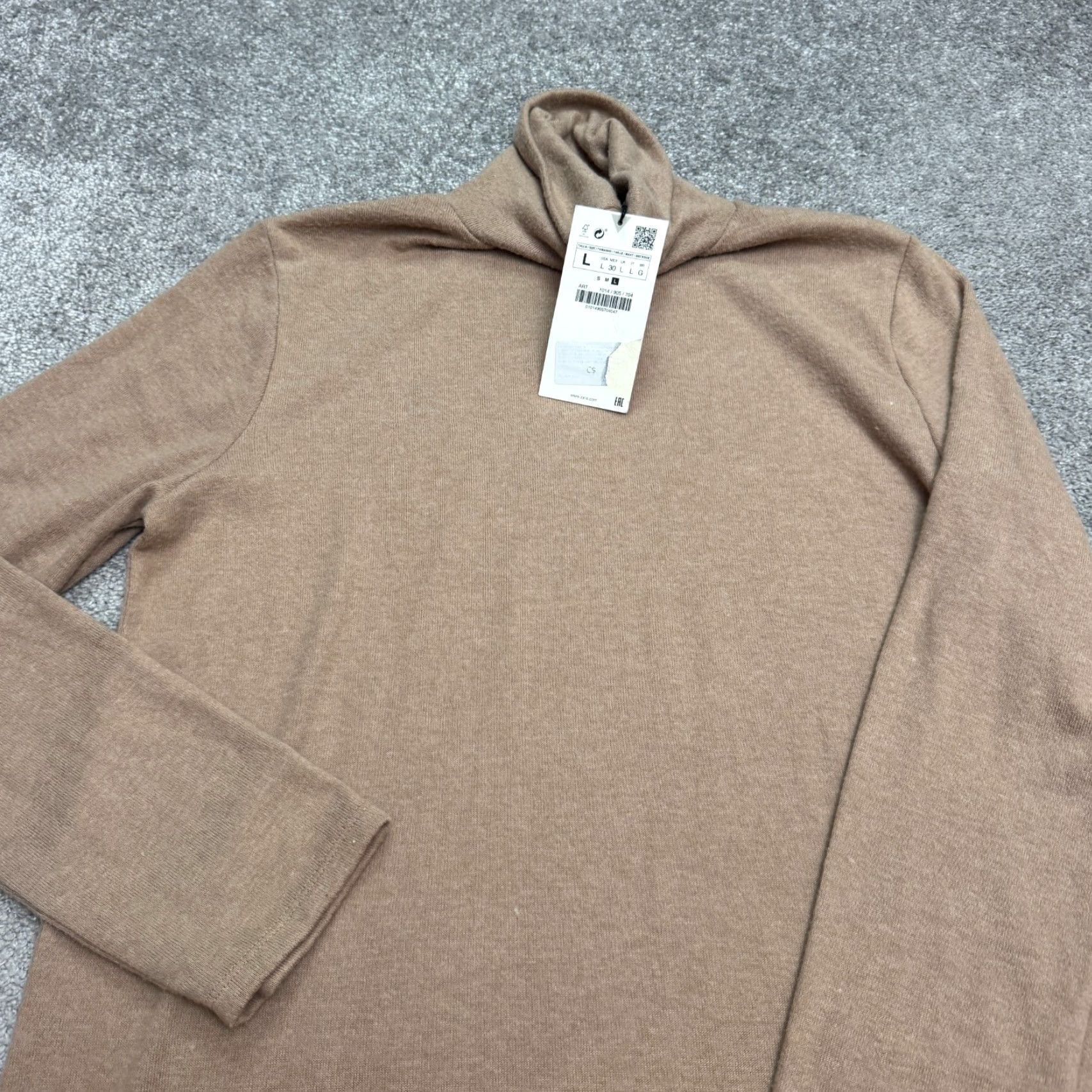 Zara **Zara Women's Brown Long Sleeve Turtleneck Pullover Shift Dress Large** User: Zara Women's Brown Long Sleeve Turtleneck Pullover Shift Dress Large Size L / US 10 / IT 46 - 3 Thumbnail