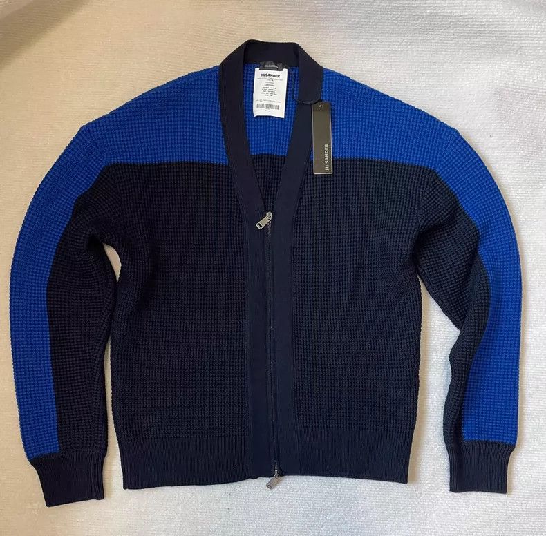 Jil Sander Jil Sander Oversized knitted zip-up cardigan Size L / US 10 / IT 46 - 1 Thumbnail