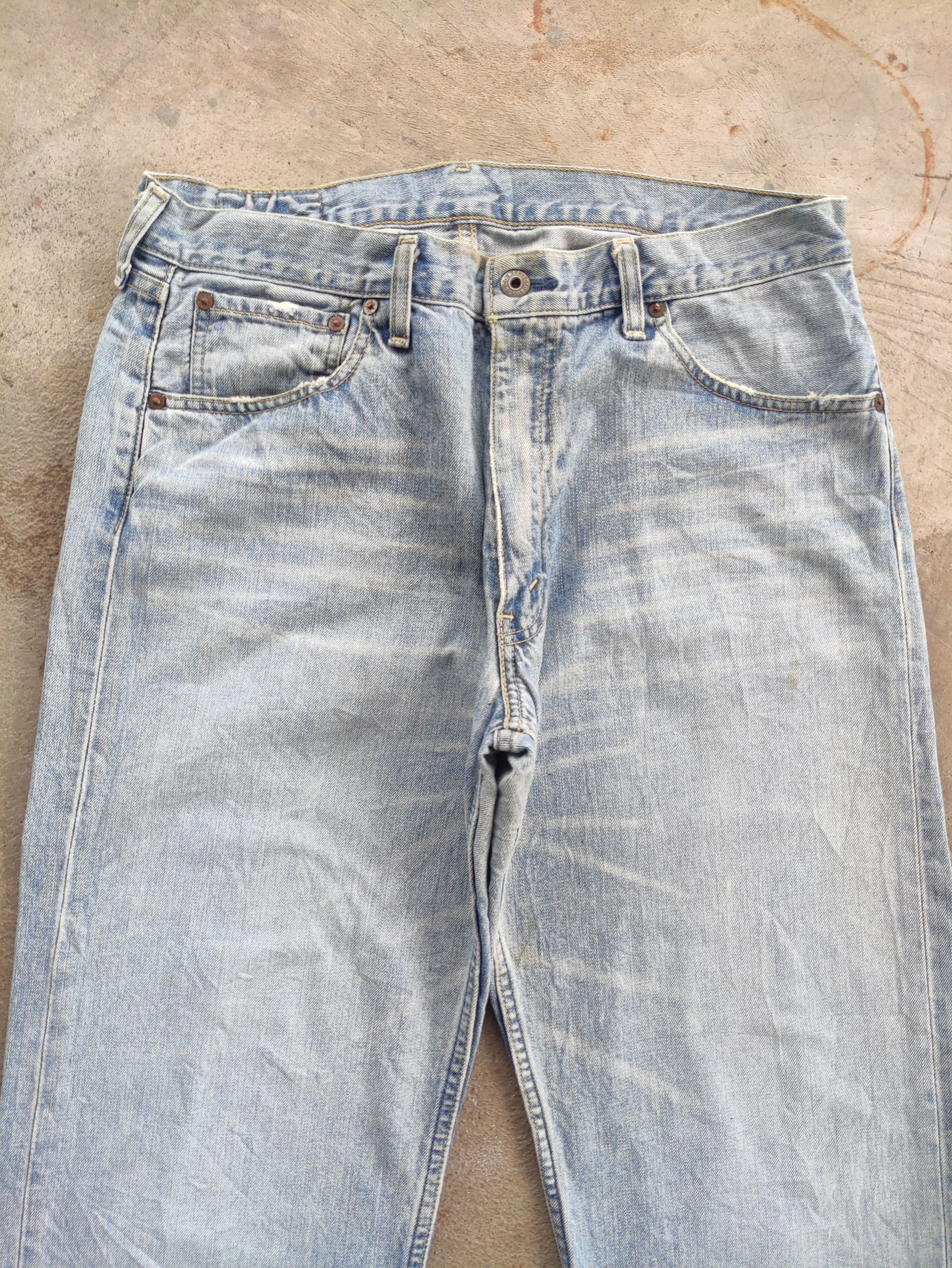 Japanese Brand Vintage Japanese Baggy Jean Distressed faded Denim Pants Size US 34 / EU 50 - 3 Thumbnail
