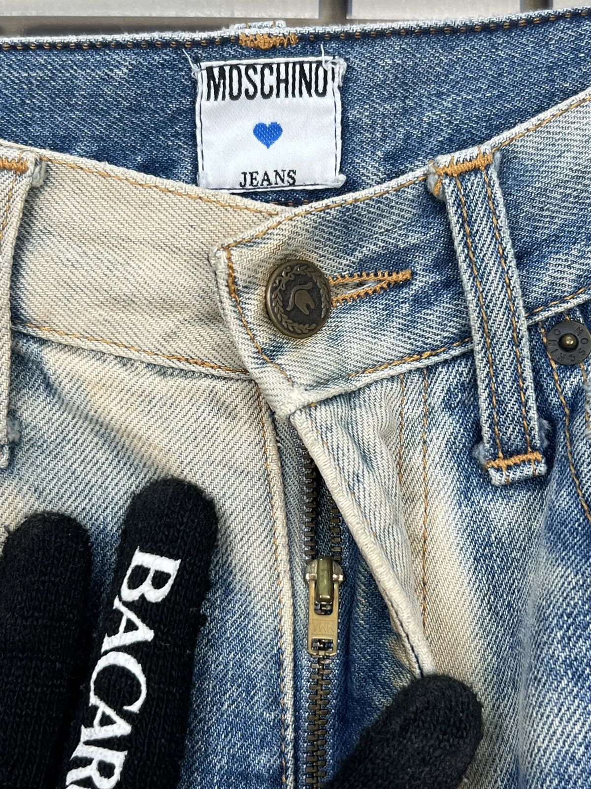 Moschino × Vintage Moschino Acid Wash Vintage Jeans Pants Size US 30 / EU 46 - 6 Thumbnail