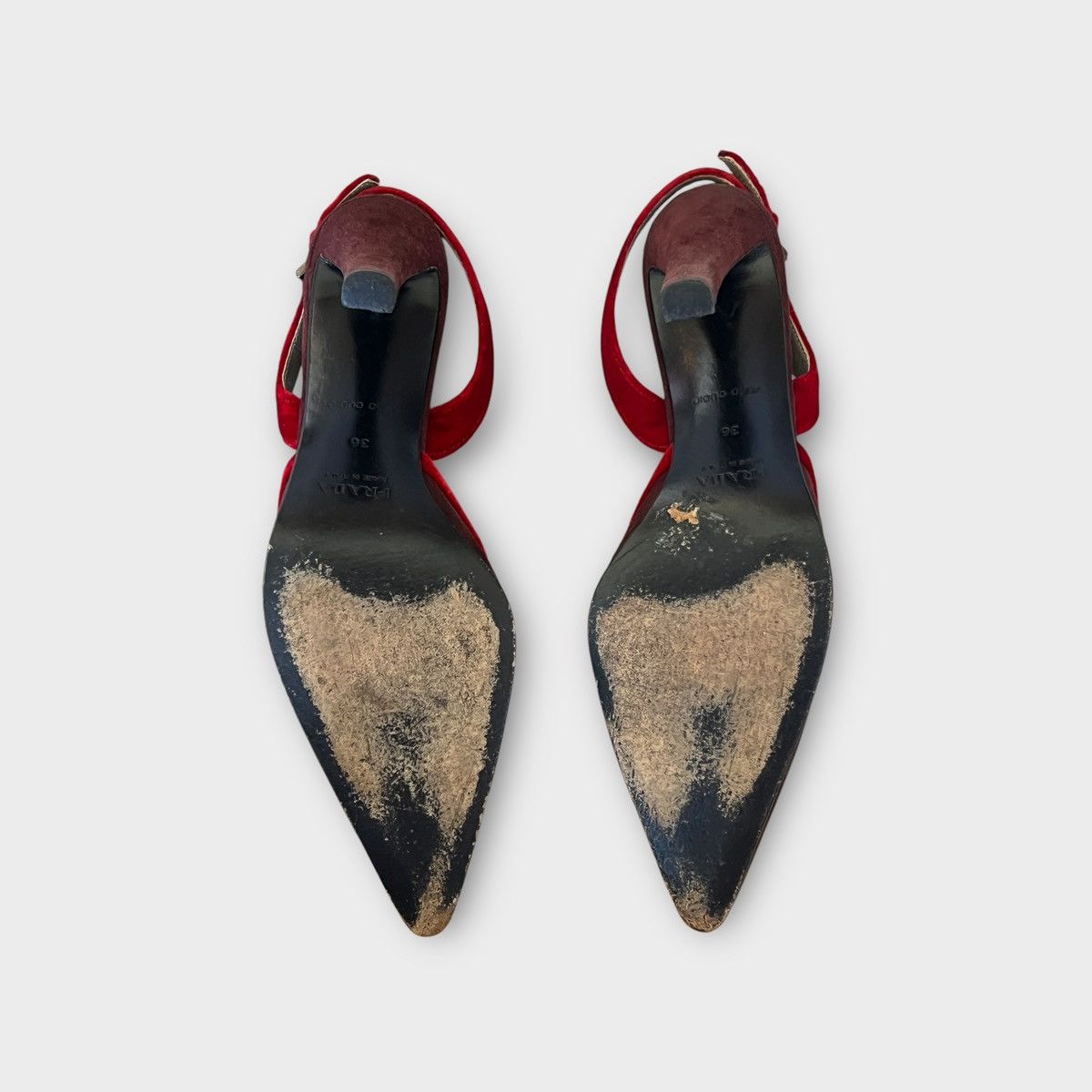 Prada Prada brown red Heels - Size 36 Size US 6 / IT 36 - 4 Thumbnail