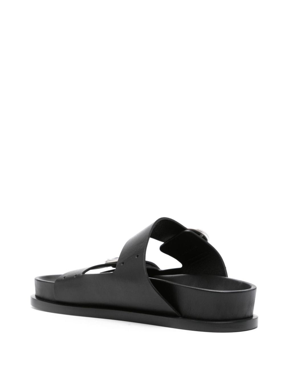 Jil Sander o1mt1gz0625 Double Buckle Sandals in Black Size US 9 / IT 39 - 3 Thumbnail