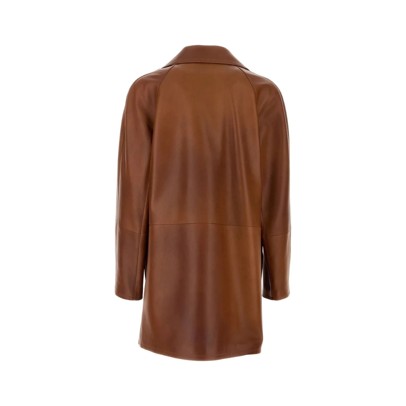 Loewe LOEWE Brown Leather Jacket New & Authentic (Men's size:50;) Size US M / EU 48-50 / 2 - 2 Thumbnail