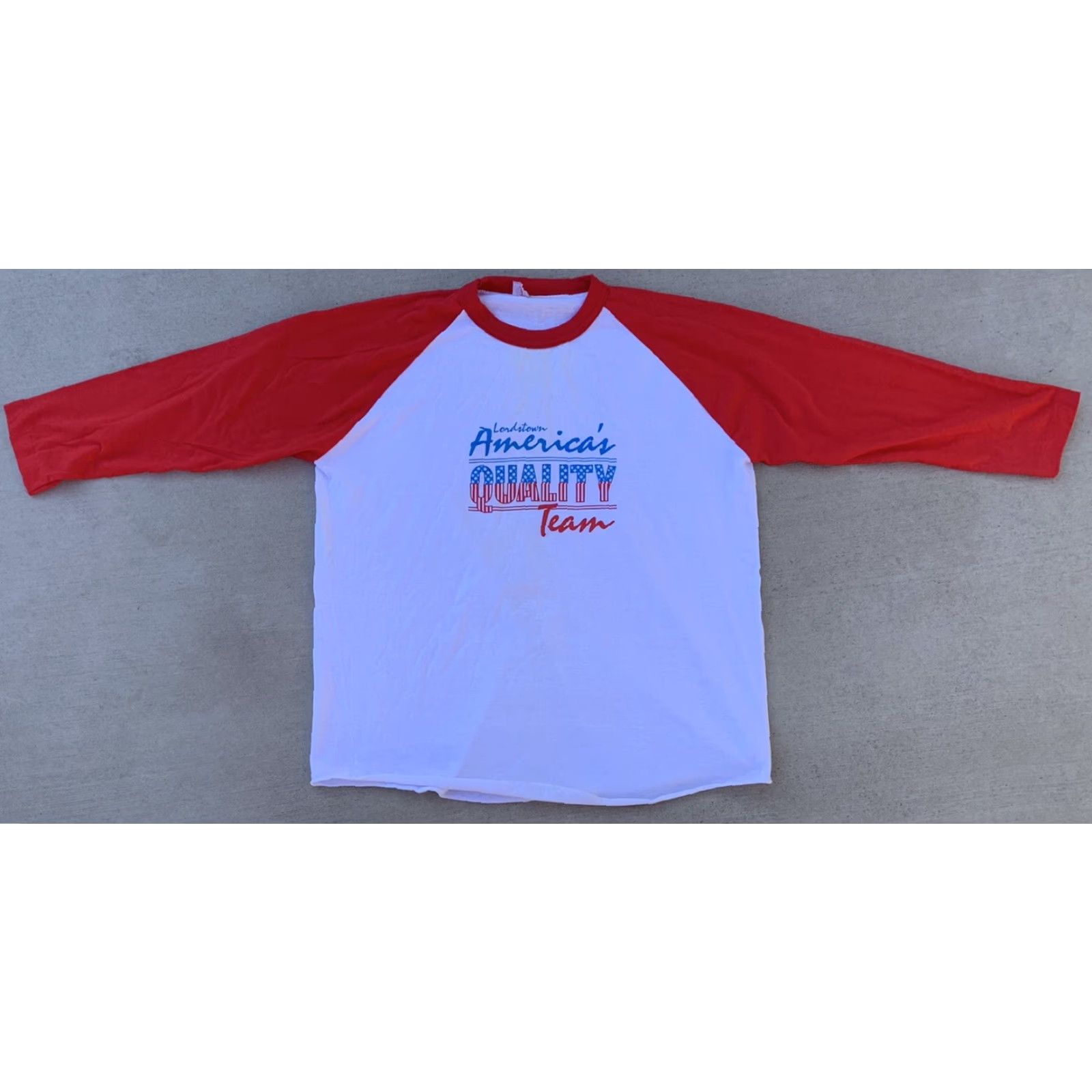 Vintage VINTAGE Lordstown Americas Quality Team Raglan Tee T Shirt 1980s graphic tee XL Size US XL / EU 56 / 4 - 5 Thumbnail