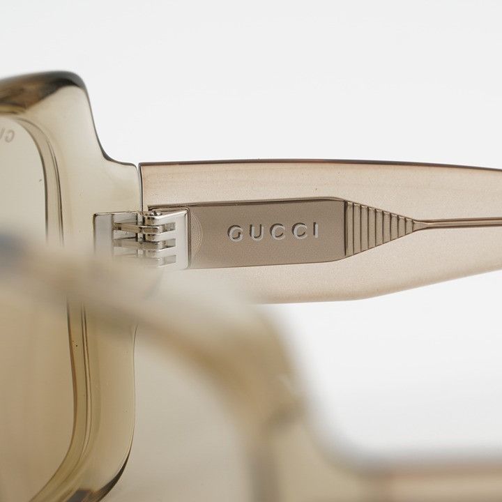 Gucci Gucci GG2176S 006 Sunglasses Shiny Transparent Beige Size ONE SIZE - 5 Thumbnail