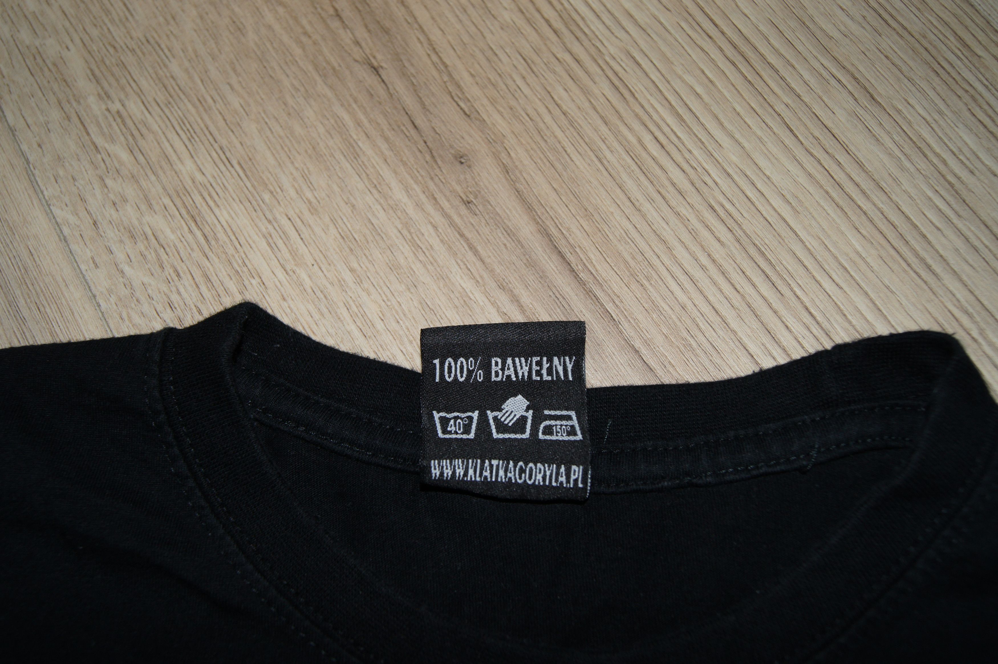 Designer Black T-Shirt Klatka Goryla Size M Hell Gym Fitness Street Size US M / EU 48-50 / 2 - 6 Thumbnail