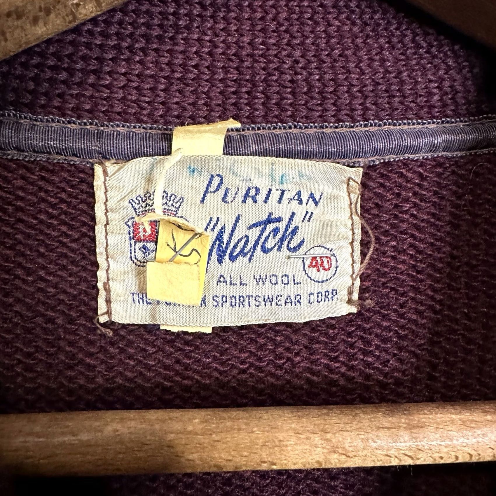 Vintage VINTAGE Puritan Natch Virginia Tech Musical Letterman Wool Cardigan Sweater M Maroon 1960s Mens Size US M / EU 48-50 / 2 - 3 Thumbnail