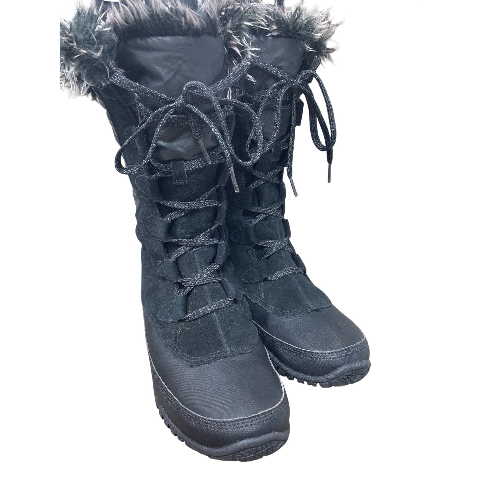 The North Face NorthFace Primaloft Womans Black Insulated fur lined winter Size US 9 / IT 39 - 11 Thumbnail