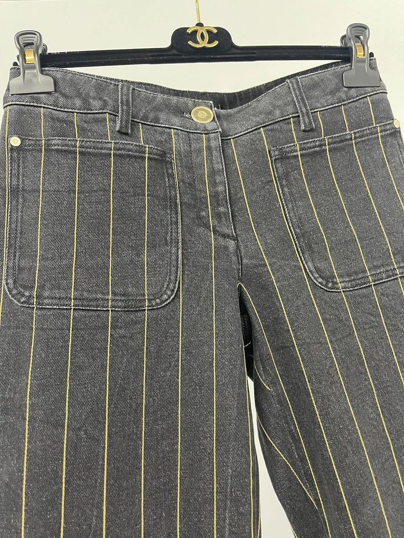 Chanel Chanel Black jeans Size 25" / US 0 / IT 36 - 2 Thumbnail