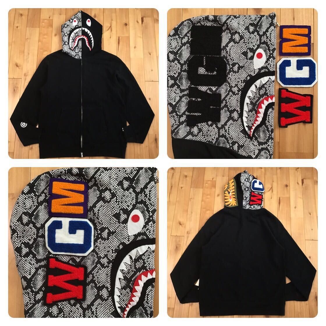 Bape 2013 BAPE Snake shark full zip hoodie a bathing ape Size US XL / EU 56 / 4 - 1 Thumbnail