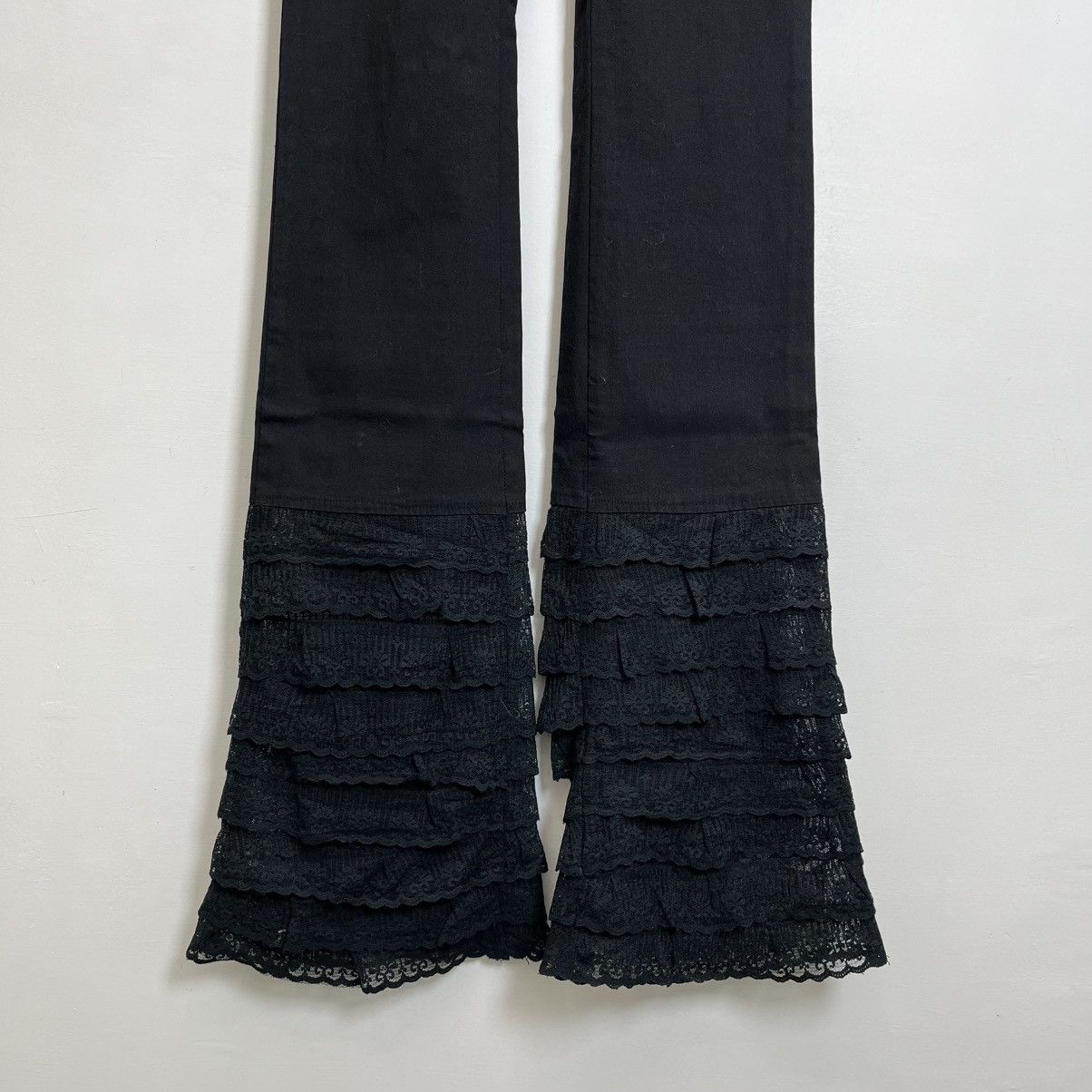 Beauty Beast Flared Gothic Lace Pants Vkei Ifsixwasnine Japanese Style Size 29" - 3 Thumbnail