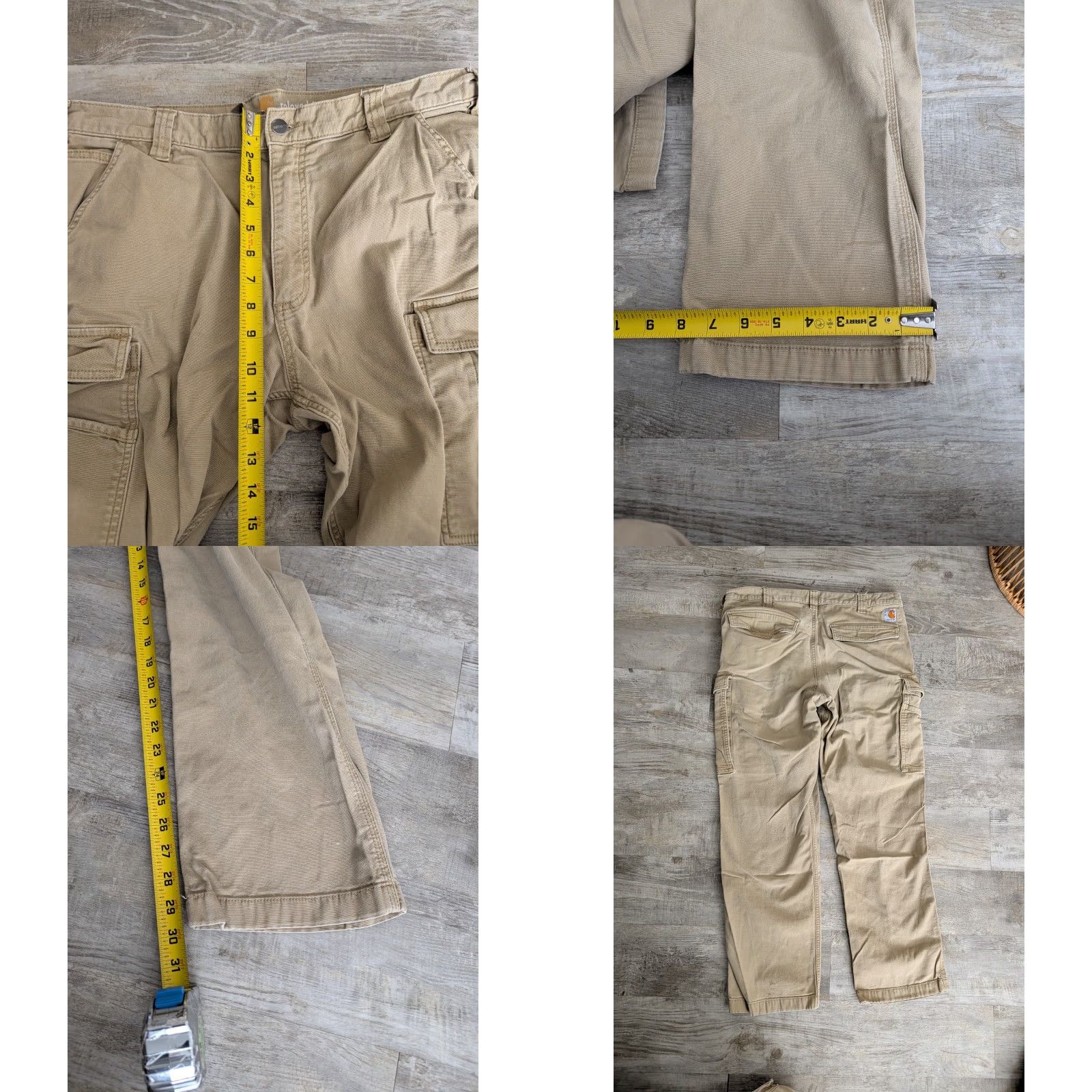 Carhartt VINTAGE Carhartt Cargo Rugged Flex Relaxed Fit Work Pants 103574 253 Tan Mens 36 x 32 Size US 36 / EU 52 - 9 Thumbnail