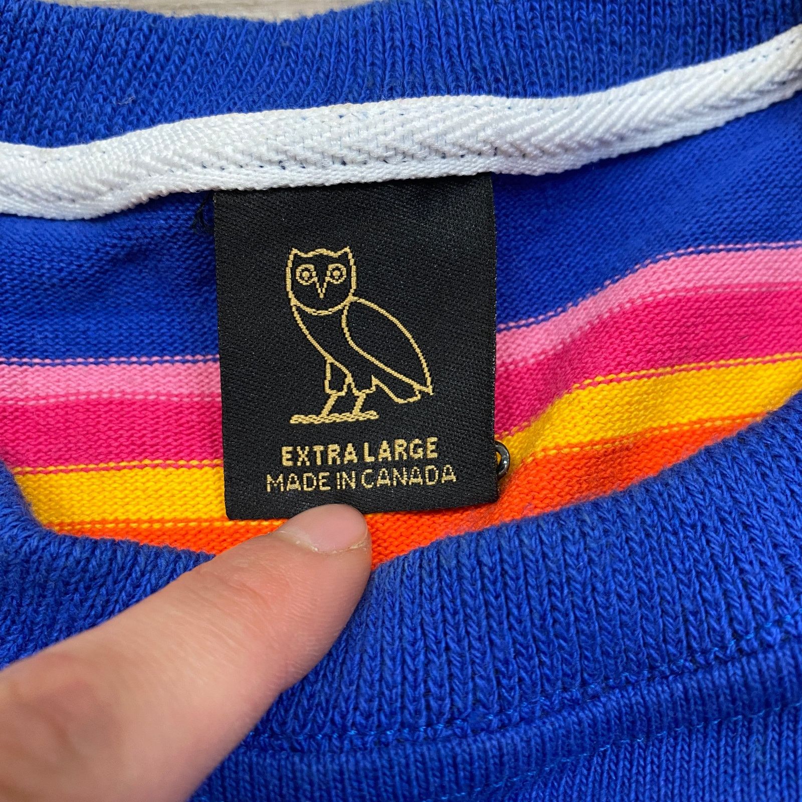 Drake × October's Very Own October's Very Own OVO Striped Sweatshirt Pullover Men's XL Size US XL / EU 56 / 4 - 5 Thumbnail