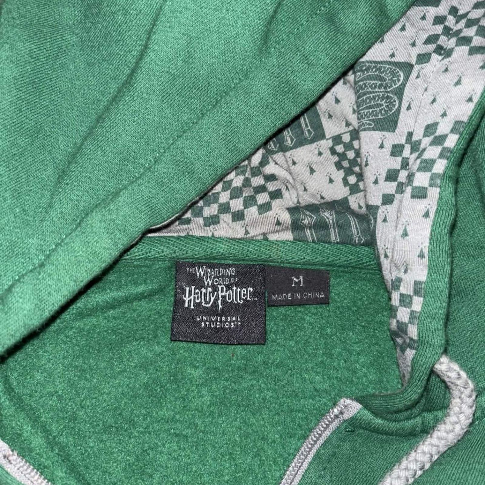 Vintage Harry Potter Slytherin Zip Up Sweater Size US M / EU 48-50 / 2 - 4 Thumbnail