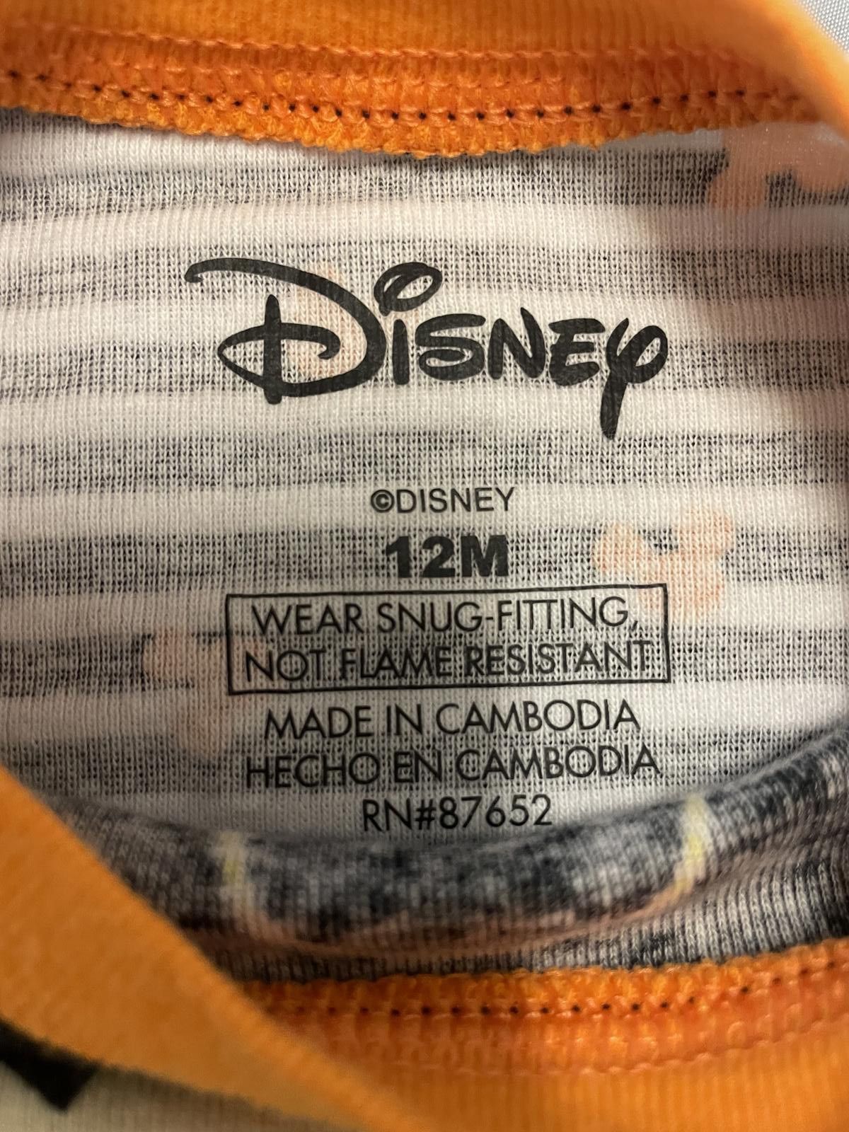 Disney Disney Mickey Mouse Halloween Pajama Set Kids - Size 12M Size ONE SIZE - 3 Thumbnail
