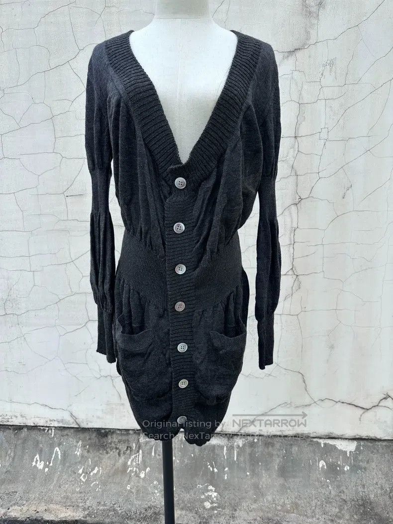 Comme des Garcons Comme Des Garcons Wool Knit Cardigan, Open-front Dress Size S / US 4 / IT 40 - 1 Thumbnail
