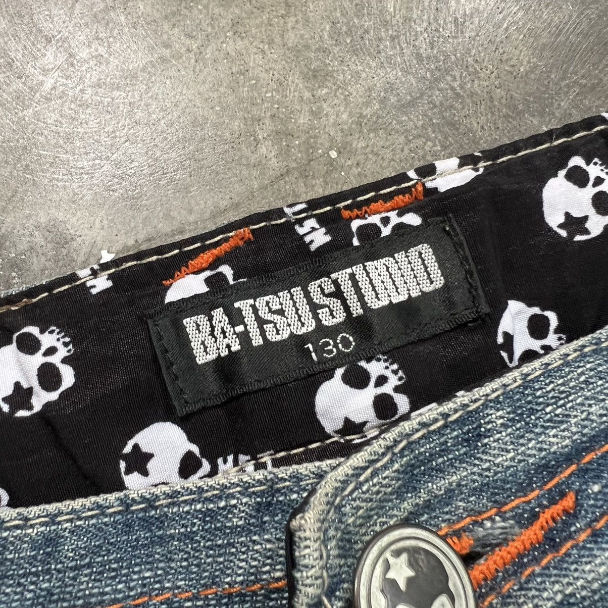 Hysteric Glamour 2000s Ba-Tsu Studio Vkei Style Skull Faded Jeans Size US 26 / EU 42 - 10 Thumbnail