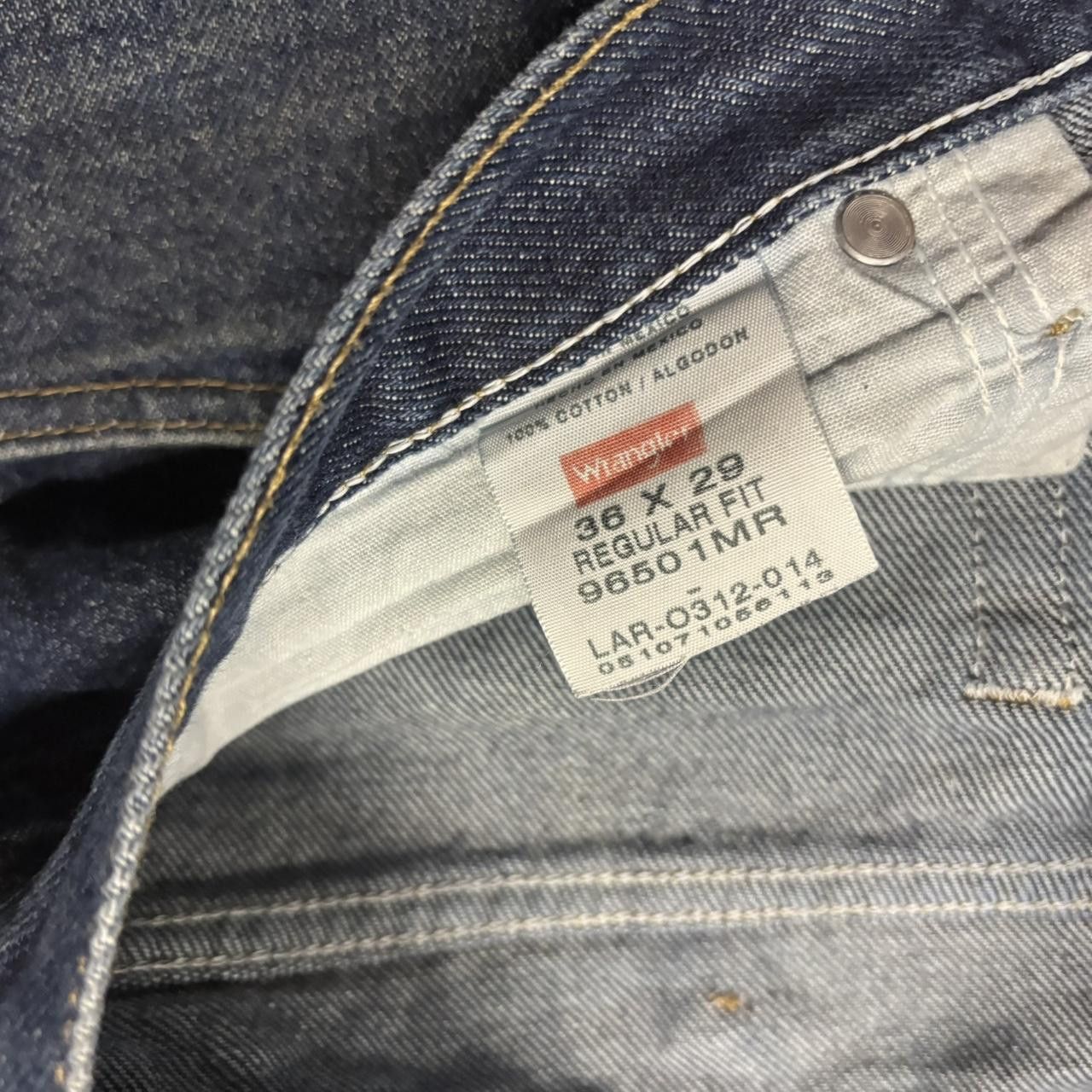 Japanese Brand × Vintage Crazy Vintage Y2K/2000s Grunge Dark Blue Wash Essential Denim Jeans! Size US 36 / EU 52 - 8 Thumbnail