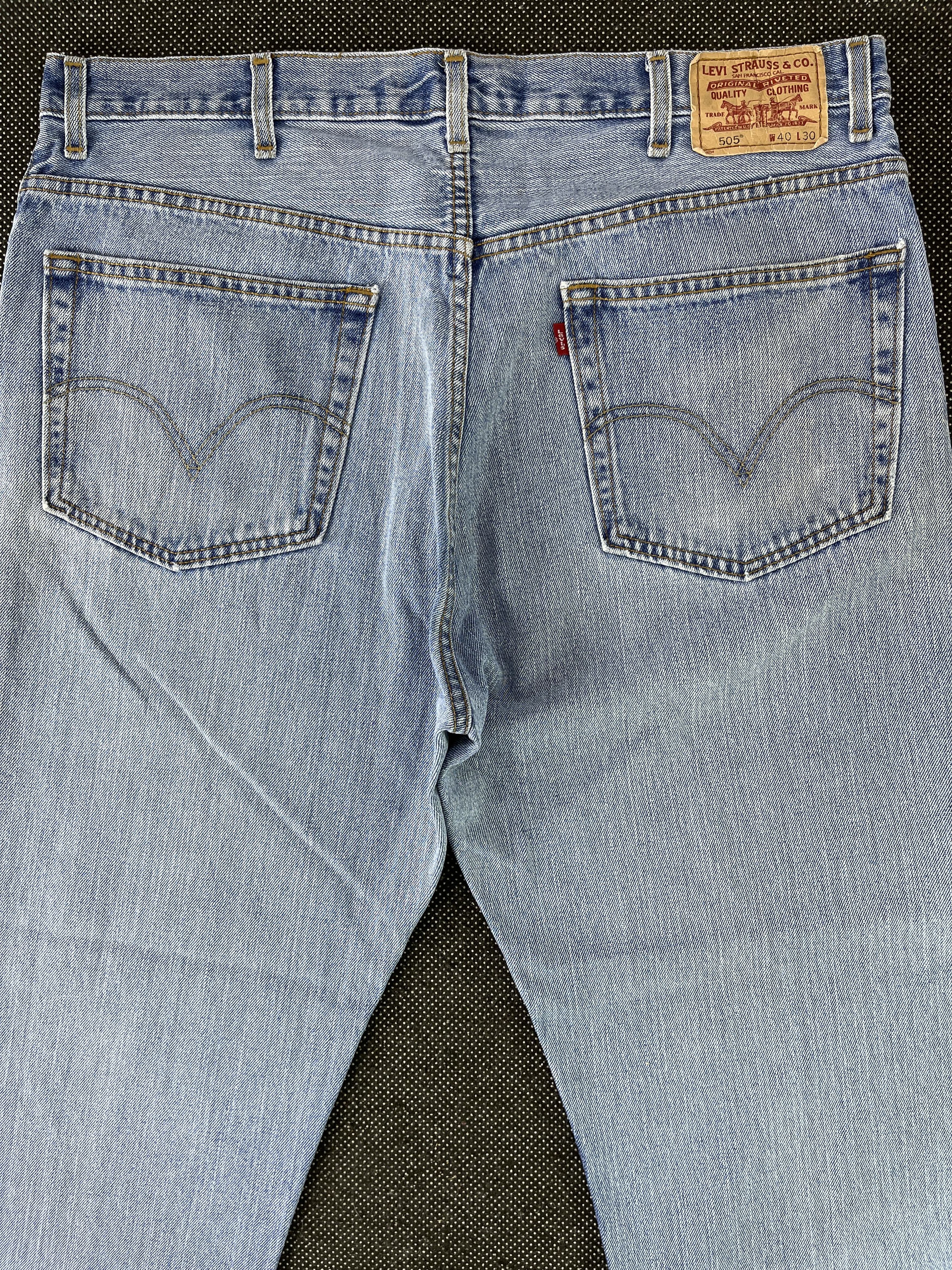 Levi's Vintage Levis 505 Regular Fit Jeans - J362 Size US 40 / EU 56 - 4 Thumbnail