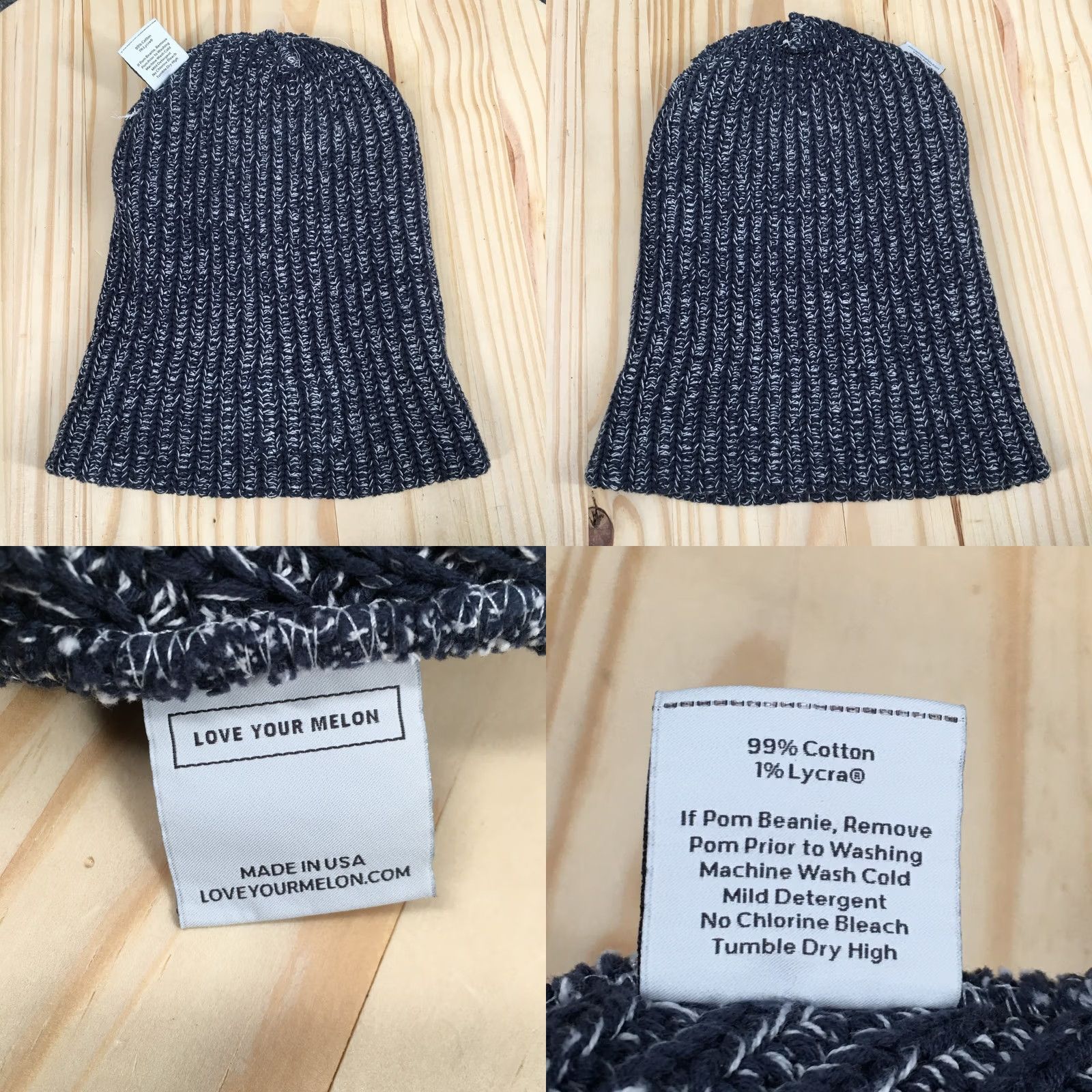 Vintage Love Your Melon Minnesota Aurora Winter Beanie Hat Womens One Size Knitted Blue Size ONE SIZE - 8 Thumbnail