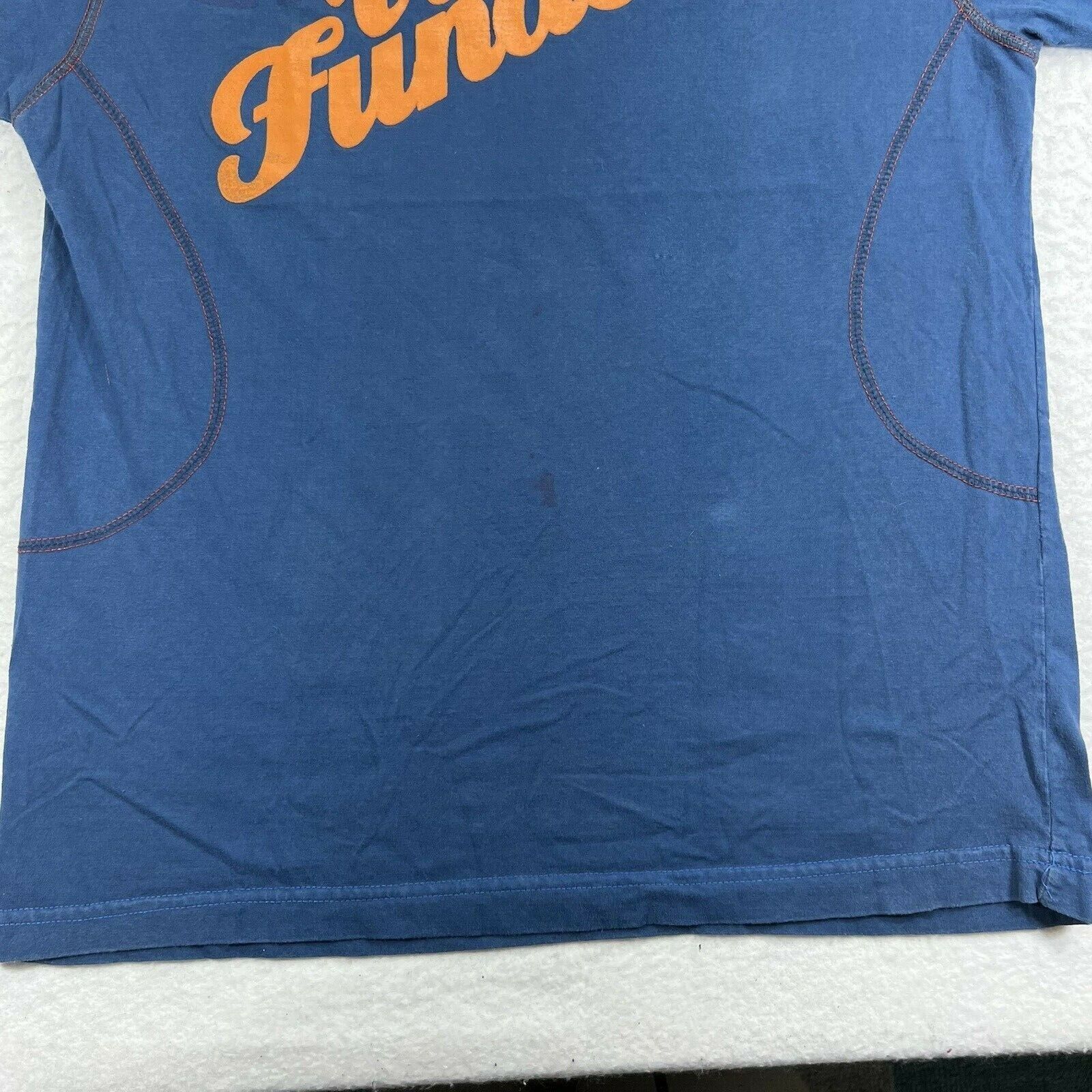 Nike Nike Dri Fit Large Vai Fundo Blue Athletic Graphic T Shirt Size US L / EU 52-54 / 3 - 7 Thumbnail