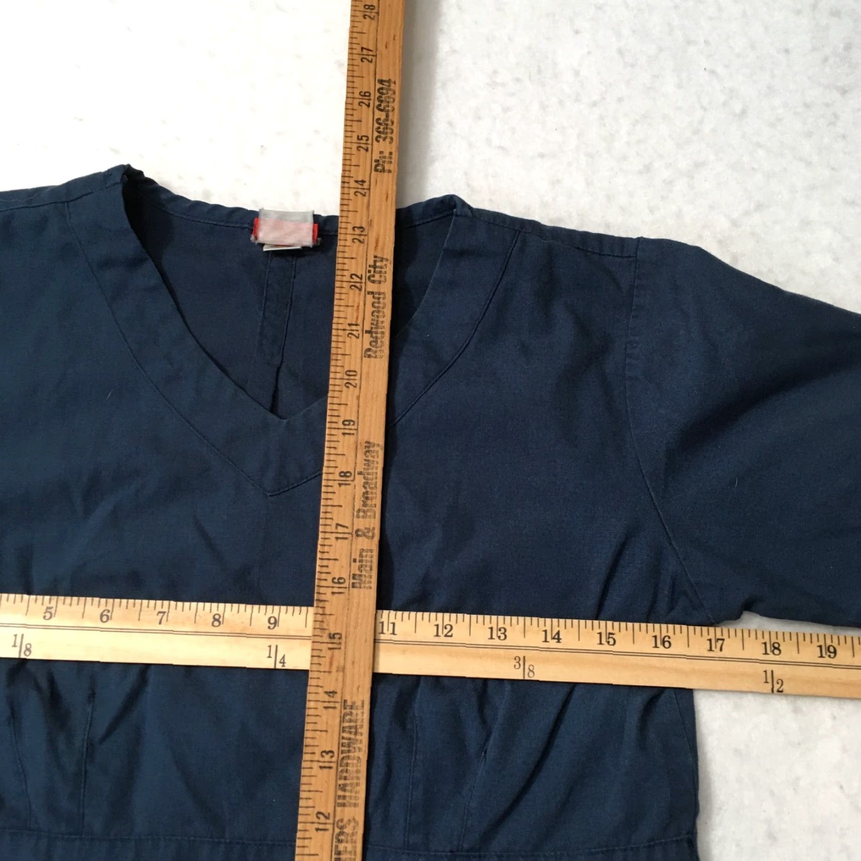 Dickies Dickies Drawstring Cargo Pants Scrubs Navy Blue Women Small Blue Medical Solid Size US 29 - 2 Thumbnail