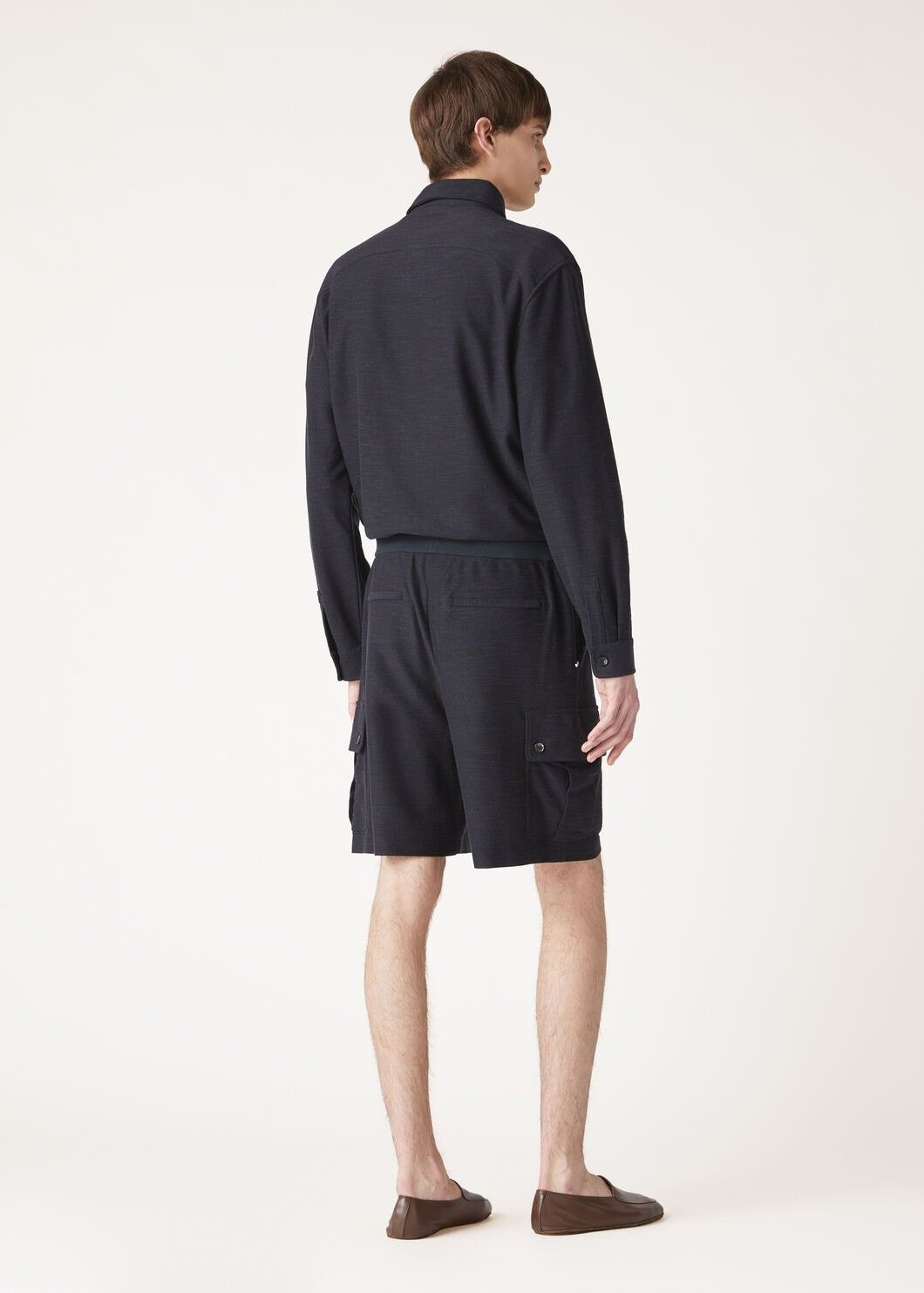 Loro Piana o1w1db10725 FAO4469 Quarna Bermuda Short in Navy Blue Size US 32 / EU 48 - 5 Thumbnail