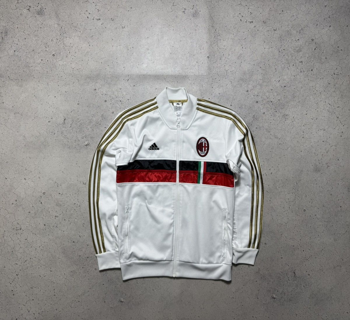 Adidas Adidas AC Milan Football Track Football Jacket Full Zip Size US S / EU 44-46 / 1 - 2 Thumbnail
