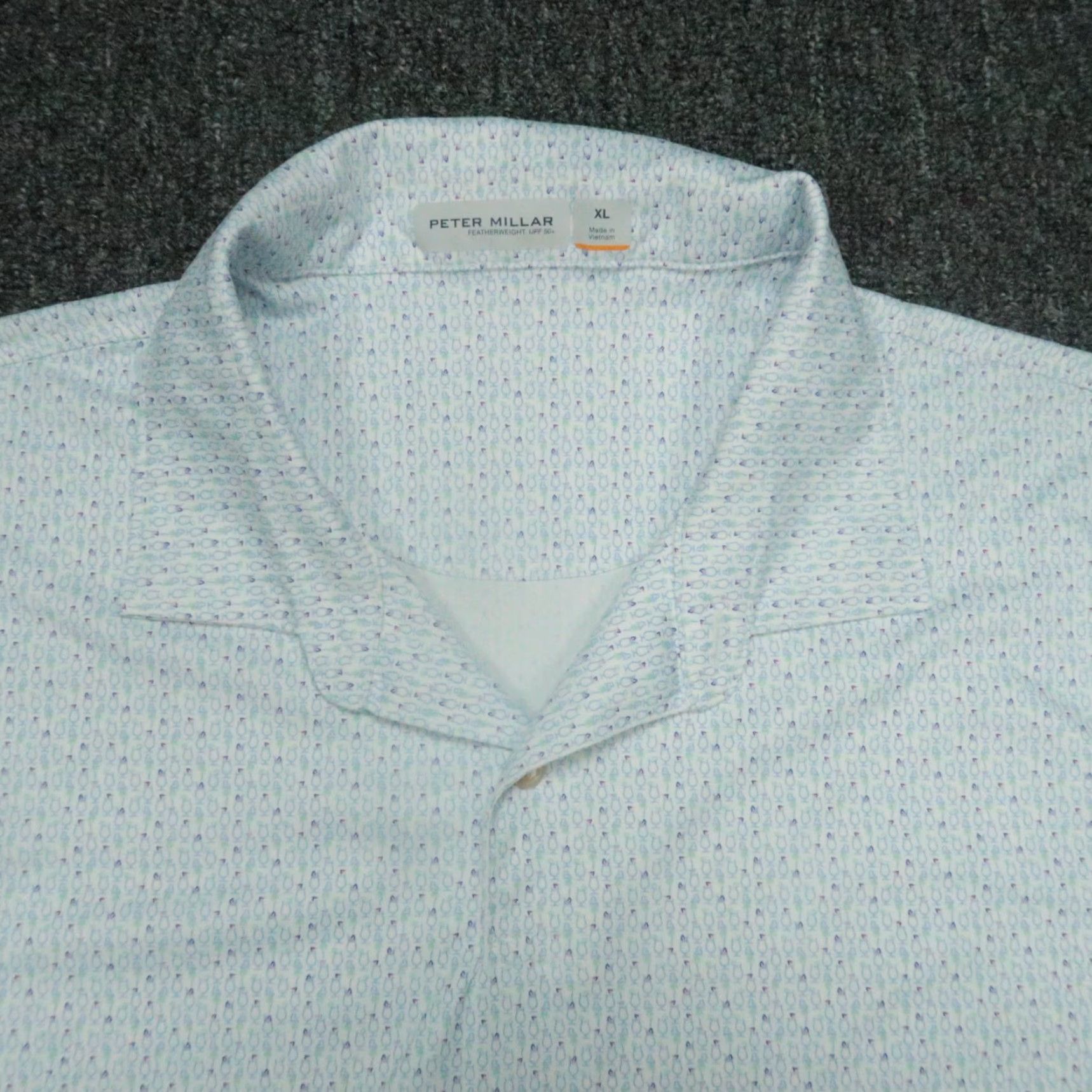 Peter Millar Peter Millar Shirt Mens XL White Featherweight Polo Size US XL / EU 56 / 4 - 2 Thumbnail