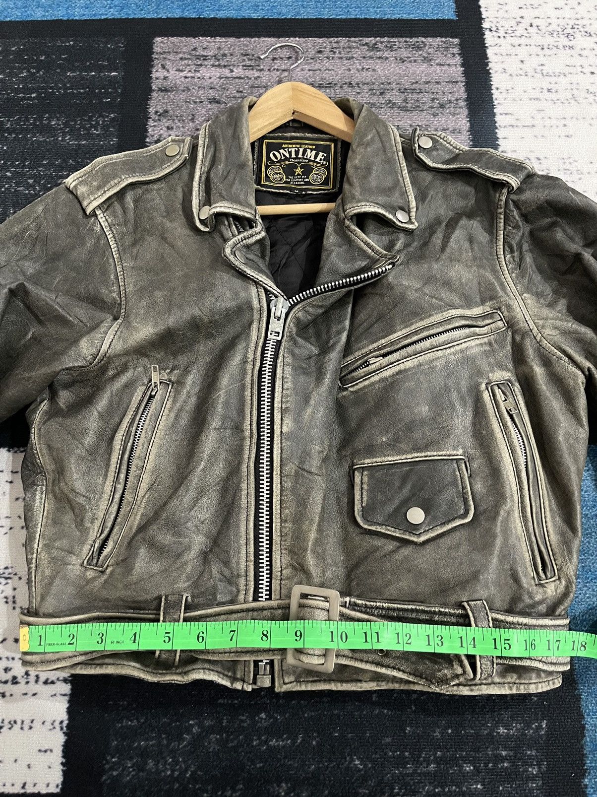 Japanese Brand Vintage On Time Real Leather Jacket Size US M / EU 48-50 / 2 - 19 Thumbnail