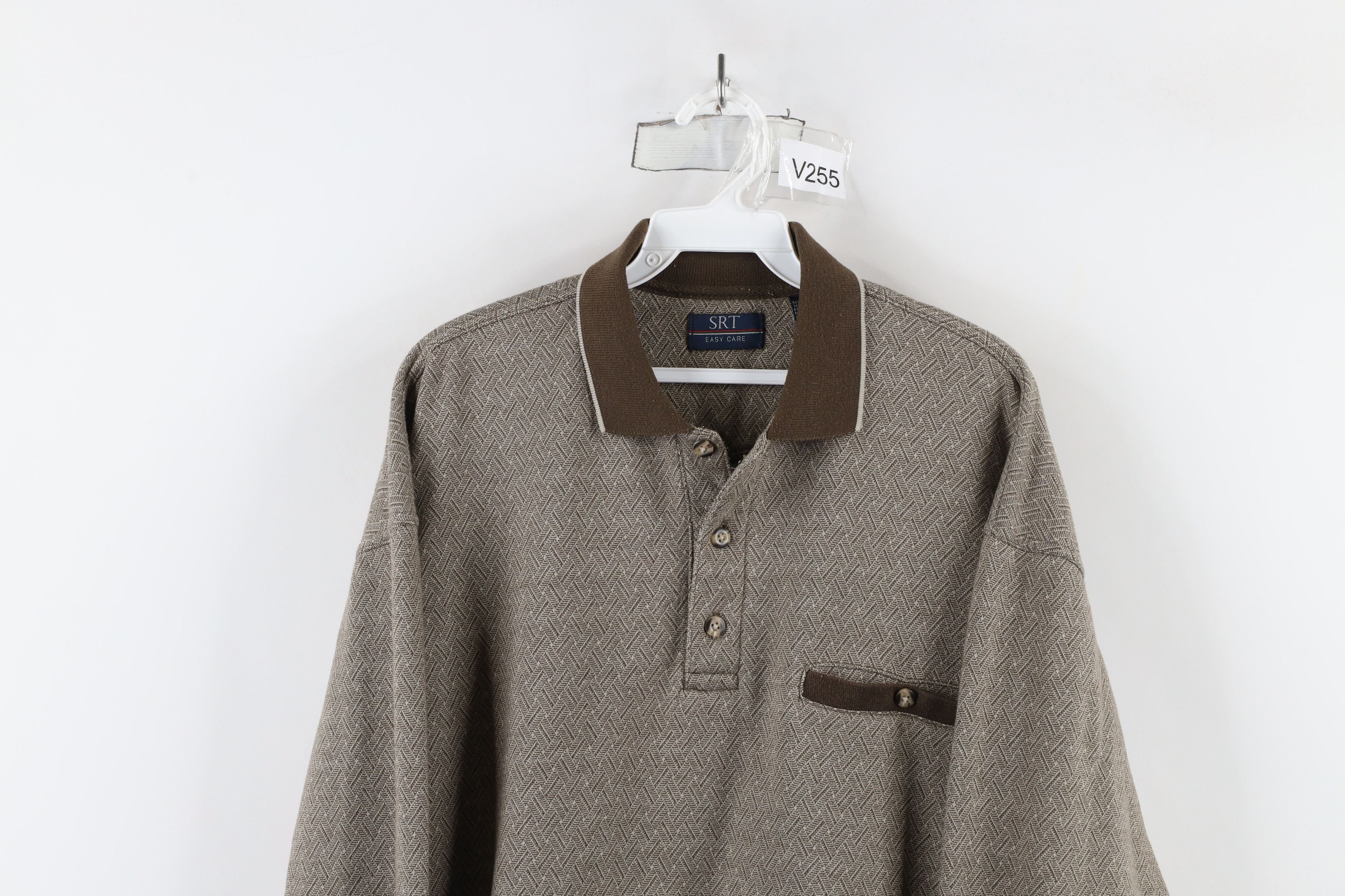 Vintage Vintage 90s Streetwear Geometric Pullover Sweatshirt Size US M / EU 48-50 / 2 - 2 Thumbnail