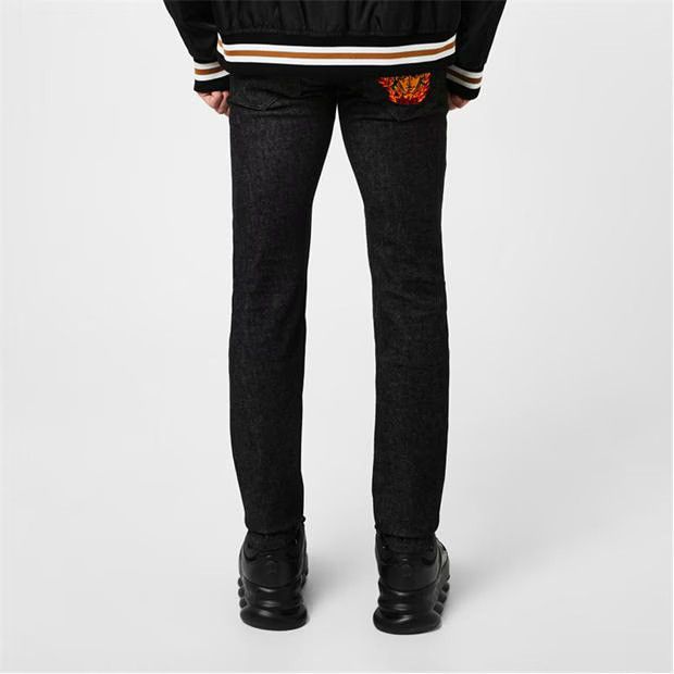 Versace o1g2r1mq0824 Medusa Flame Straight Leg Jeans in Black Size US 32 / EU 48 - 5 Thumbnail