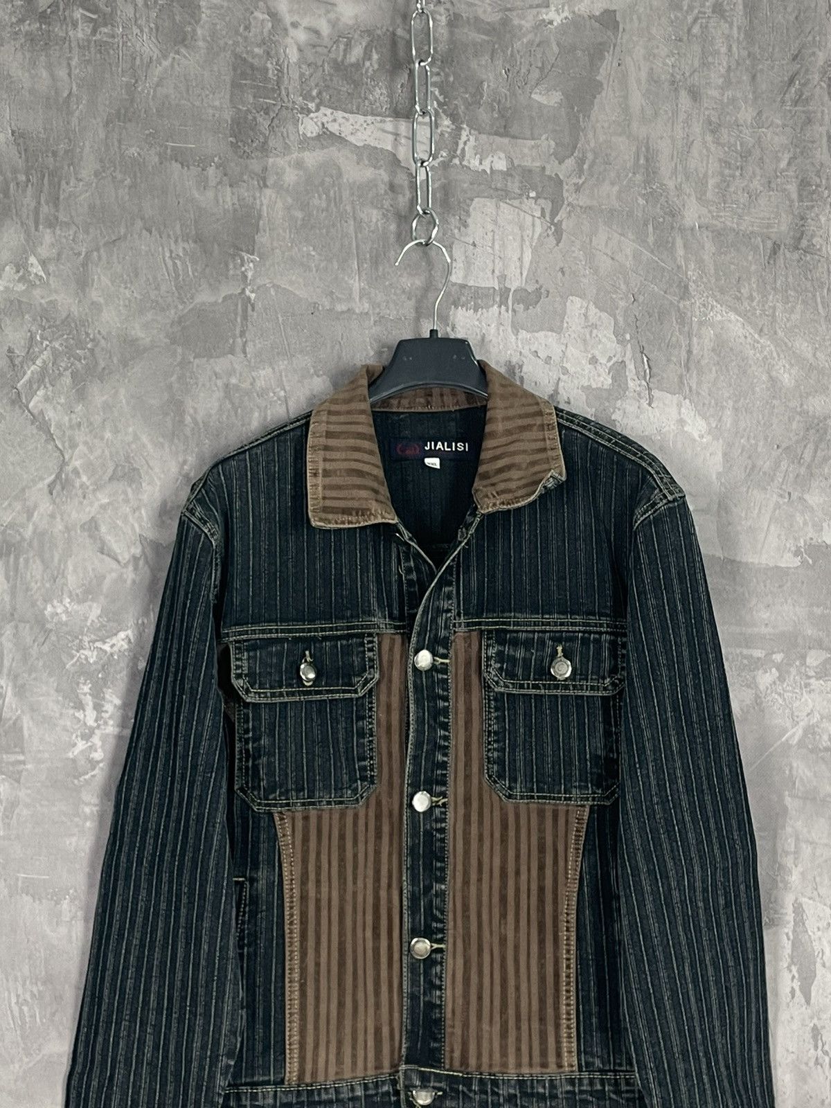 Japanese Brand × Le Grande Bleu (L.G.B.) Avant Garde Italy Design Workwear Denim Jacket Size US XXL / EU 58 / 5 - 2 Thumbnail