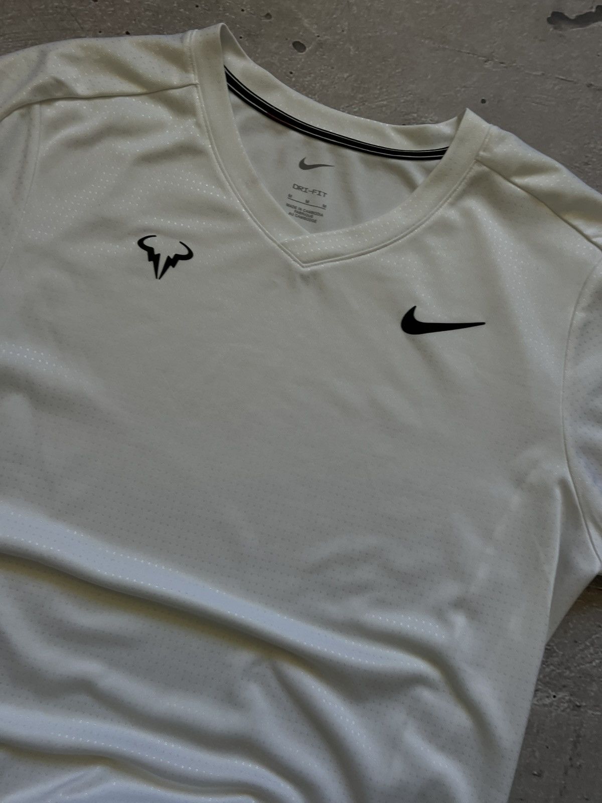 Nike Nike Rafa Nadal Wimbledon ADV White Tennis Shirt Men’s M Size US L / EU 52-54 / 3 - 2 Thumbnail