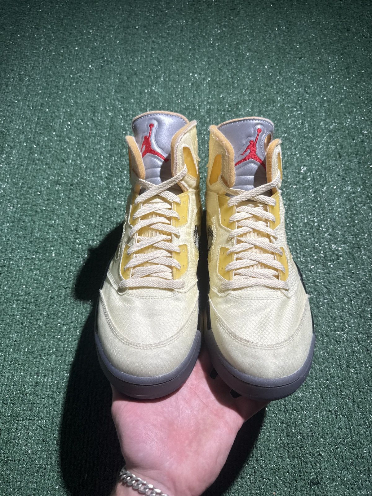 Jordan Brand × Off-White Jordan 5 Off White Sail Size US 13 / EU 46 - 2 Thumbnail