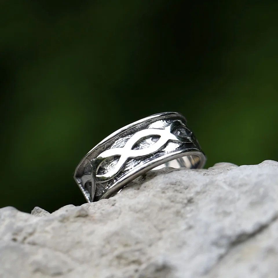 Jewelry × Vintage Odin Viking rune Amulet RING Size ONE SIZE - 4 Thumbnail