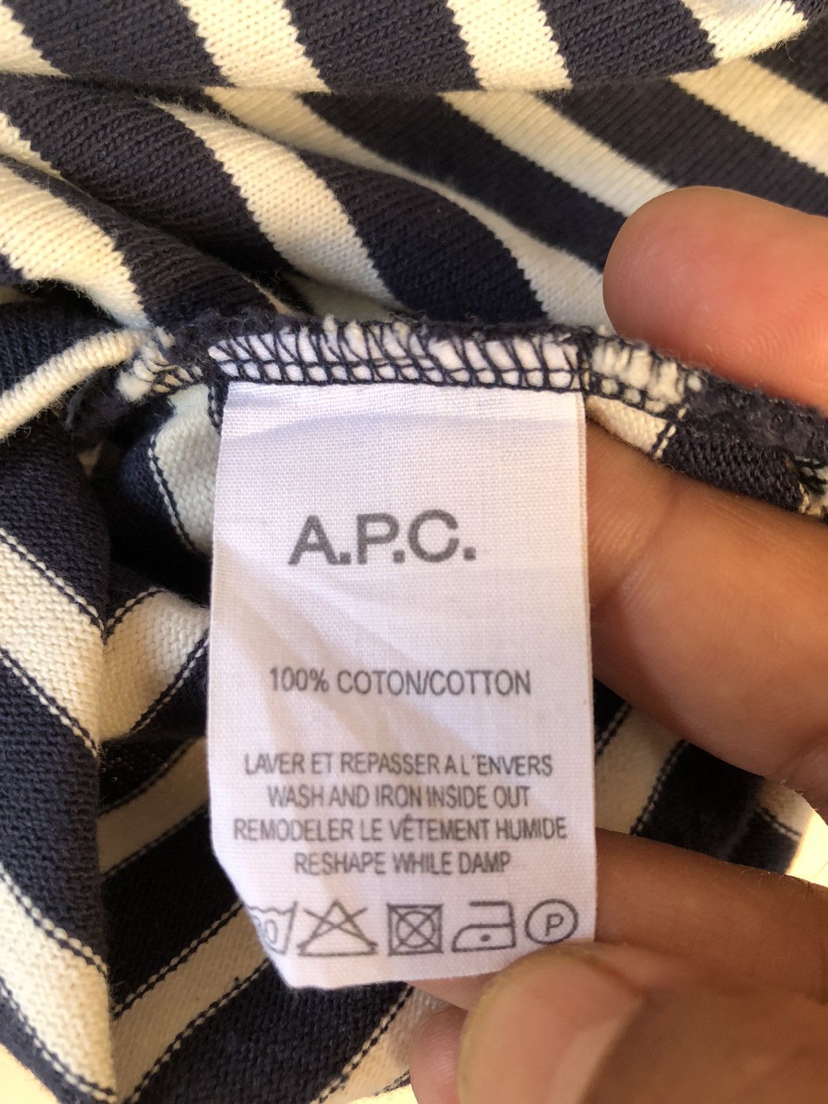 A.P.C. × Solid & Striped × Vintage Vintage A.P.C Striped LS Shirt Size US M / EU 48-50 / 2 - 10 Thumbnail