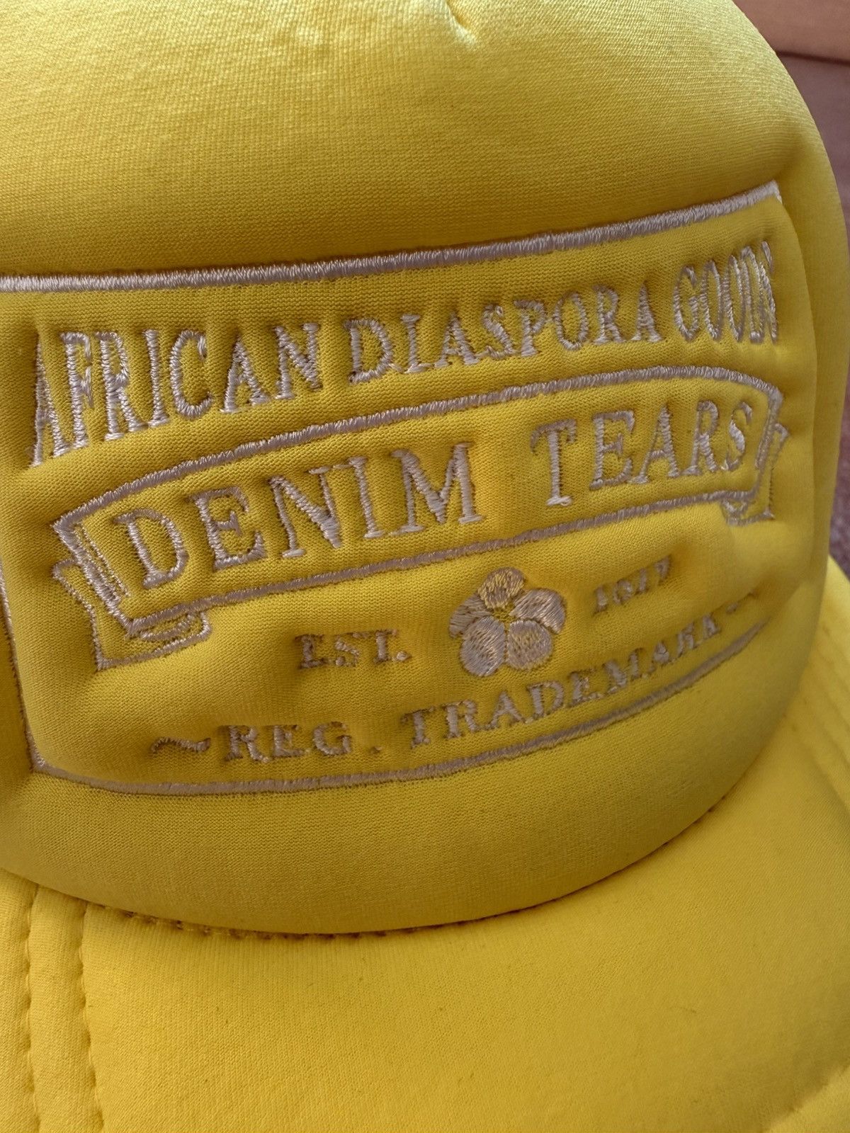 DENIM TEARS Denim Tears ADG Trucker Hat Yellow Size ONE SIZE - 2 Thumbnail