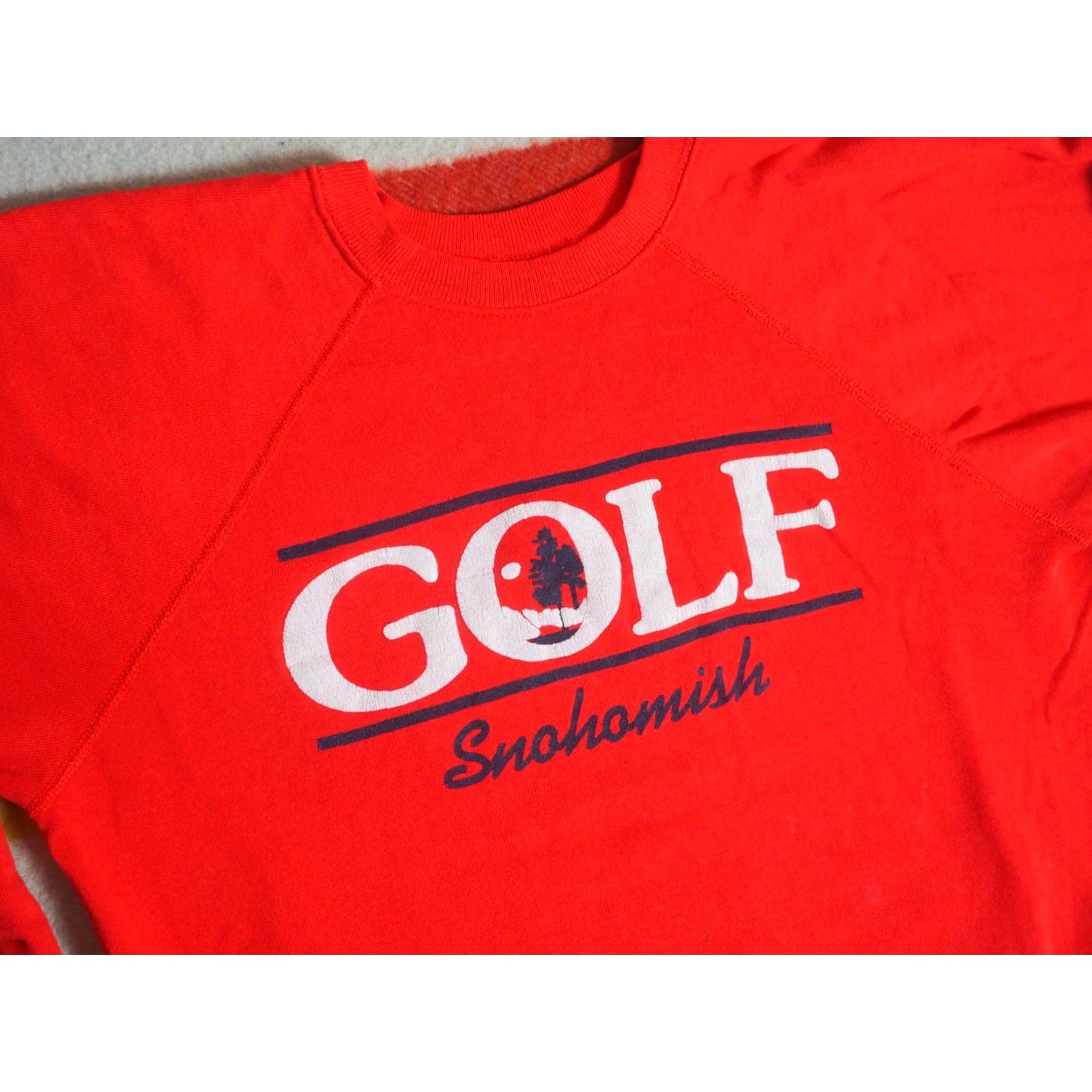 Hanes VINTAGE Hanes Sweatshirt Raglan Pullover USA Golf Crew Neck XL Red Men VTG 80s Size US XL / EU 56 / 4 - 2 Thumbnail