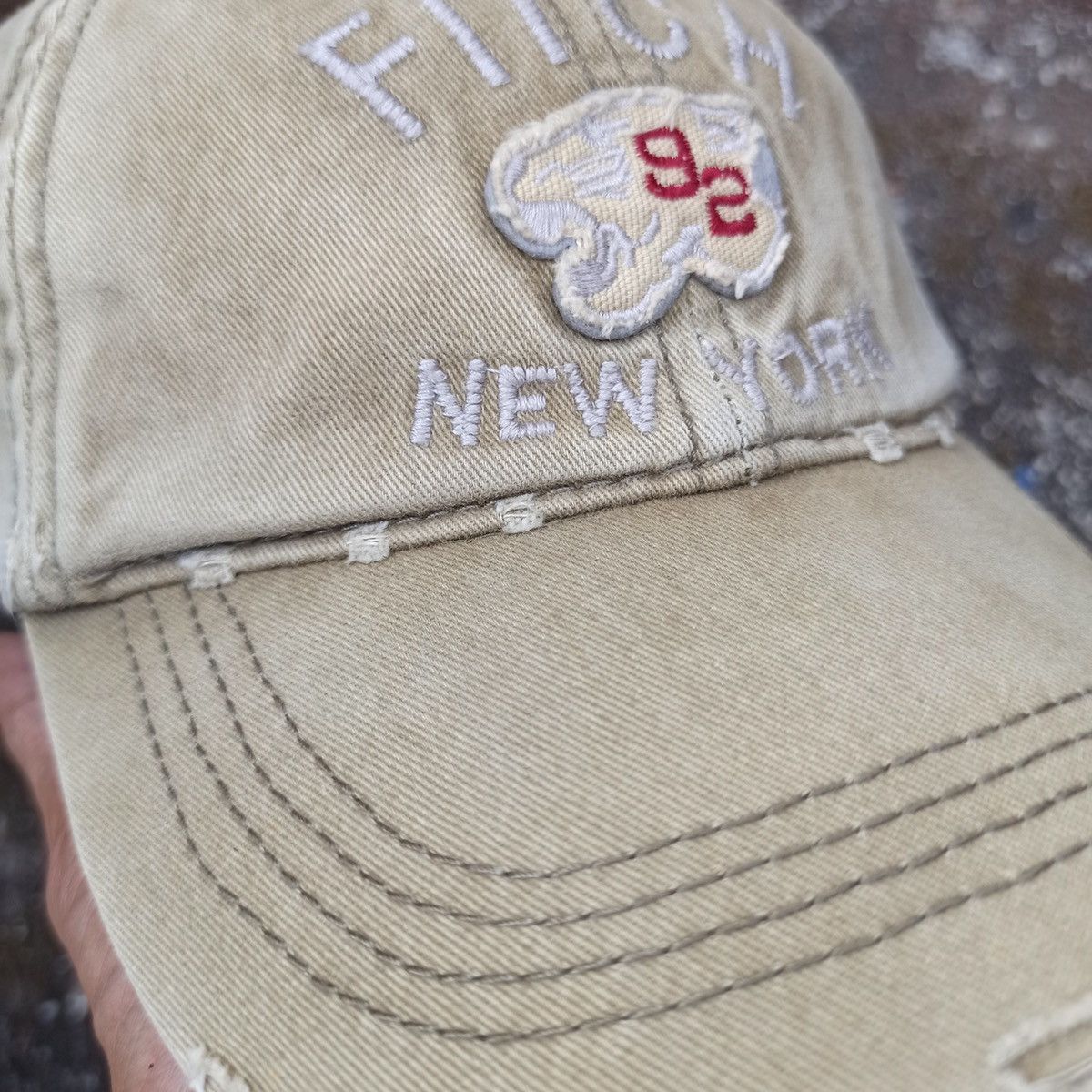 Abercrombie & Fitch Sick distressed wash hat by abercombie new york Size ONE SIZE - 13 Thumbnail