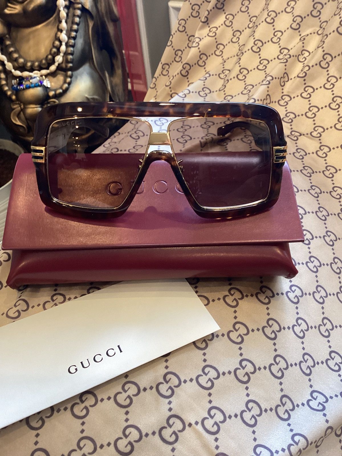 Gucci Gucci Sunglasses Size ONE SIZE - 1 Thumbnail