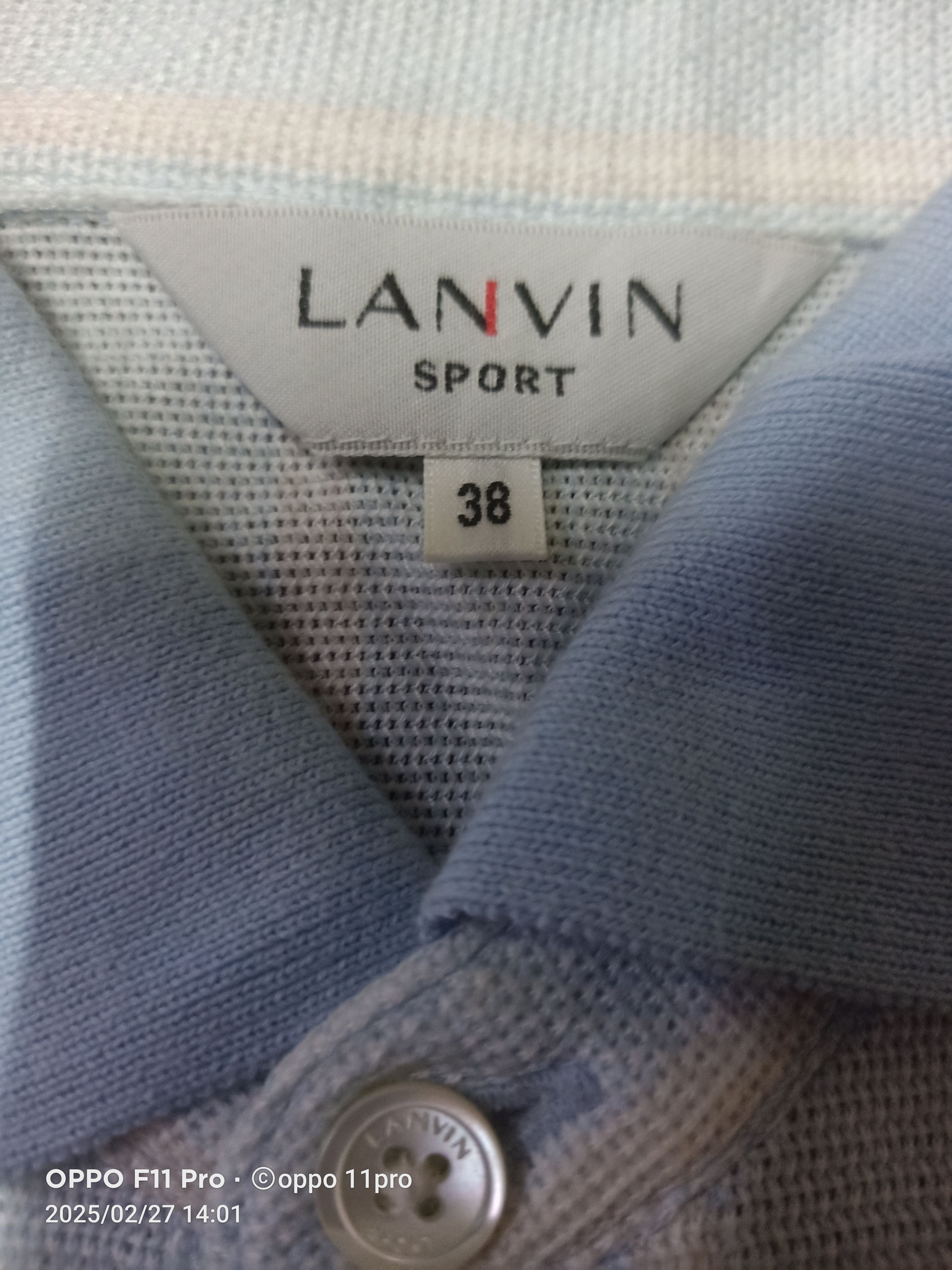 Lanvin Vintage Lanvin Polo Front Poket Shirt Sport Size US M / EU 48-50 / 2 - 3 Thumbnail