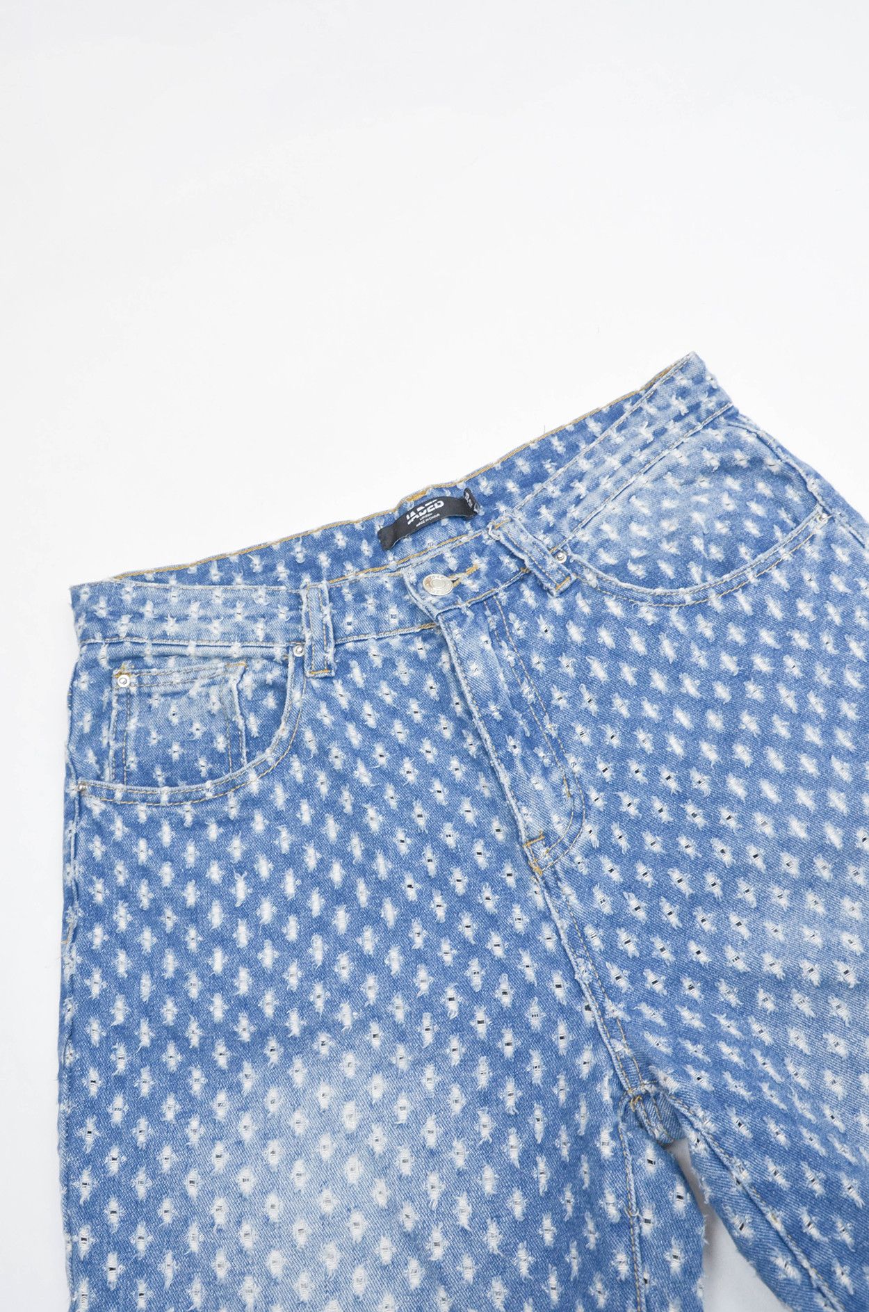 Jaded London Jaded London Perforated Distressed Denim Jeans W30 L32 Size US 30 / EU 46 - 5 Thumbnail