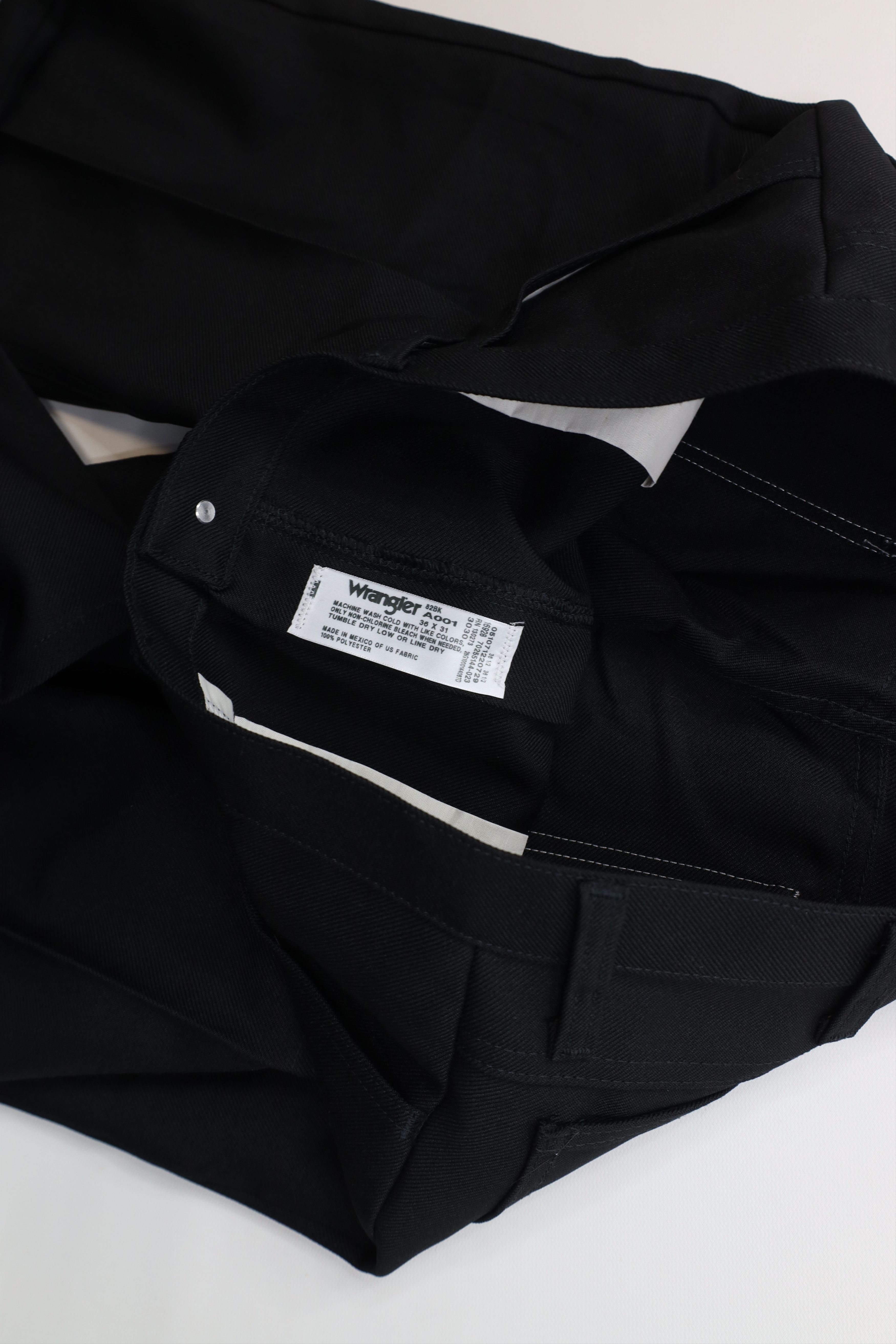 Wrangler Vintage 90s Wrangler Wide Leg Western Chino Pants Black Size US 38 / EU 54 - 8 Thumbnail