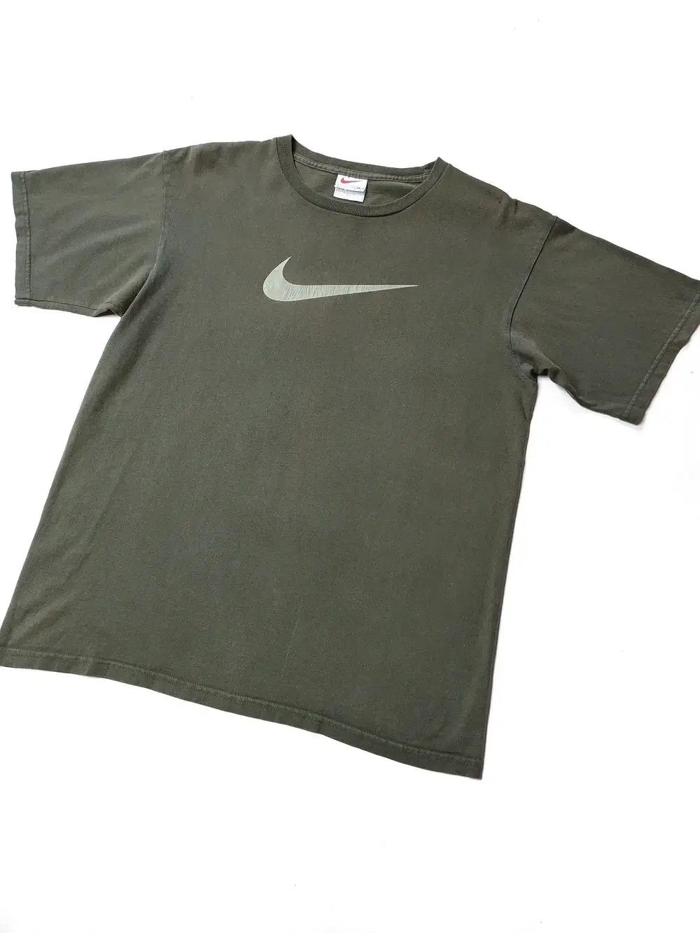 Nike × Vintage Vtg Nike Big Swoosh Usa made t shirt Size US M / EU 48-50 / 2 - 2 Thumbnail