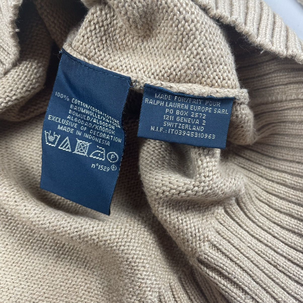 Polo Ralph Lauren × Vintage Polo Ralph Lauren Logo Beige Sweater Size: M - L Size US L / EU 52-54 / 3 - 4 Thumbnail