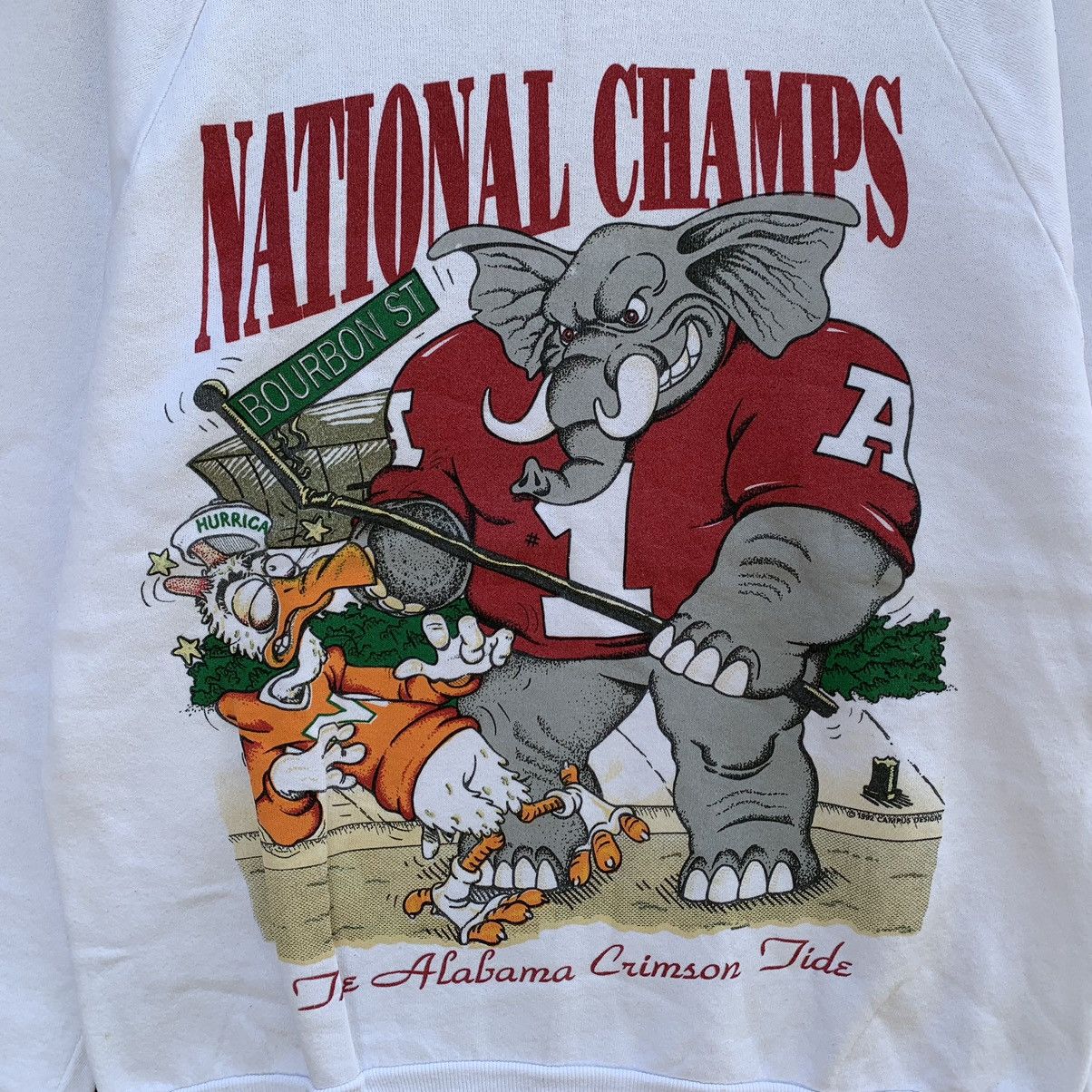 NCAA Rare! Vintage 90s Championship Bama Vs Miami 1993 Crewneck Size US M / EU 48-50 / 2 - 4 Thumbnail